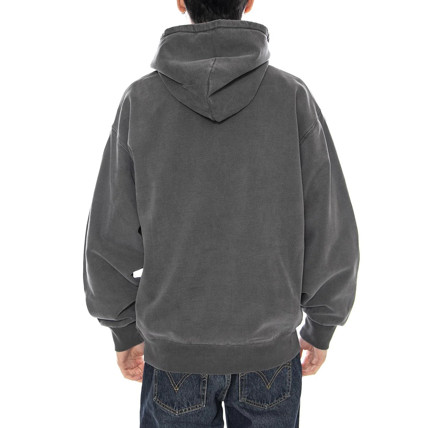 Hooded Vista Sweat -- Felpa Uomo Nera con Cappuccio  Uomo CARHARTT WIP - Image 3