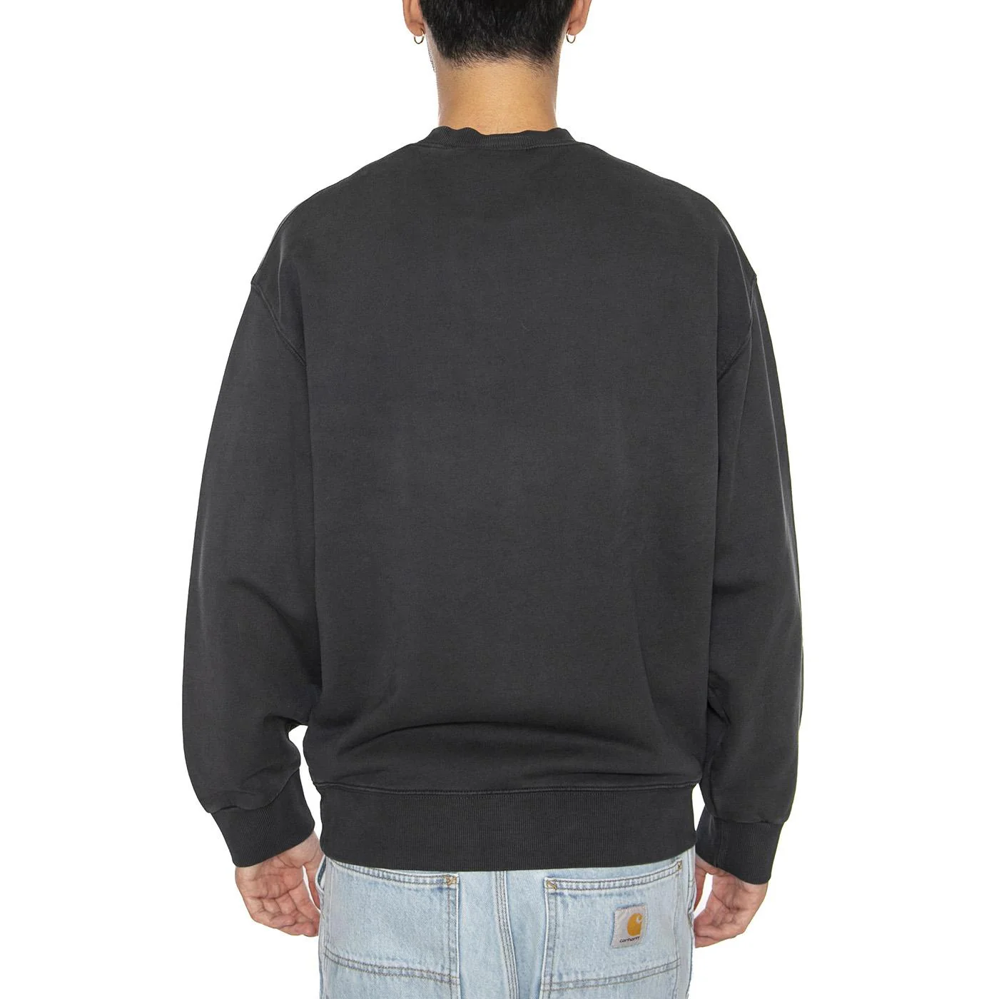 Hudson Sweat Black - Felpa Uomo Nera Uomo CARHARTT WIP - Image 4