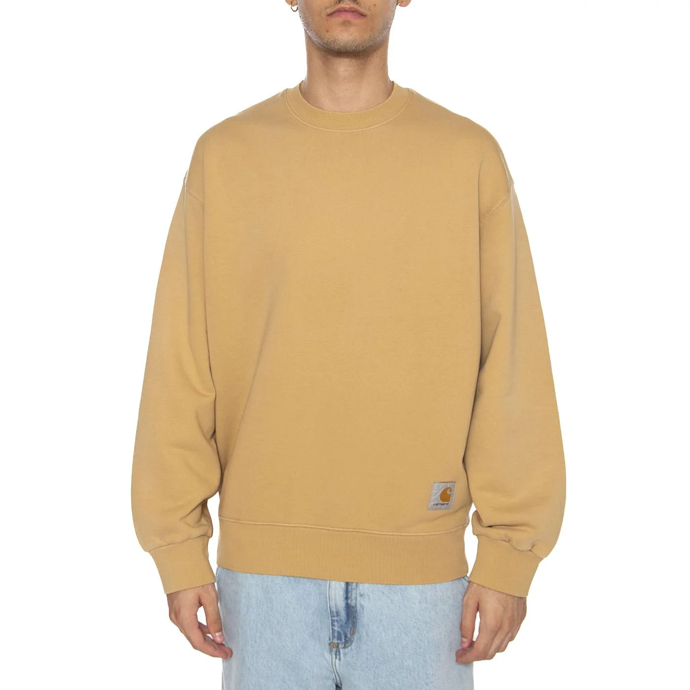 Hudson Sweat Dusty H Brown - Felpa Uomo Marrone Uomo CARHARTT WIP - Image 3