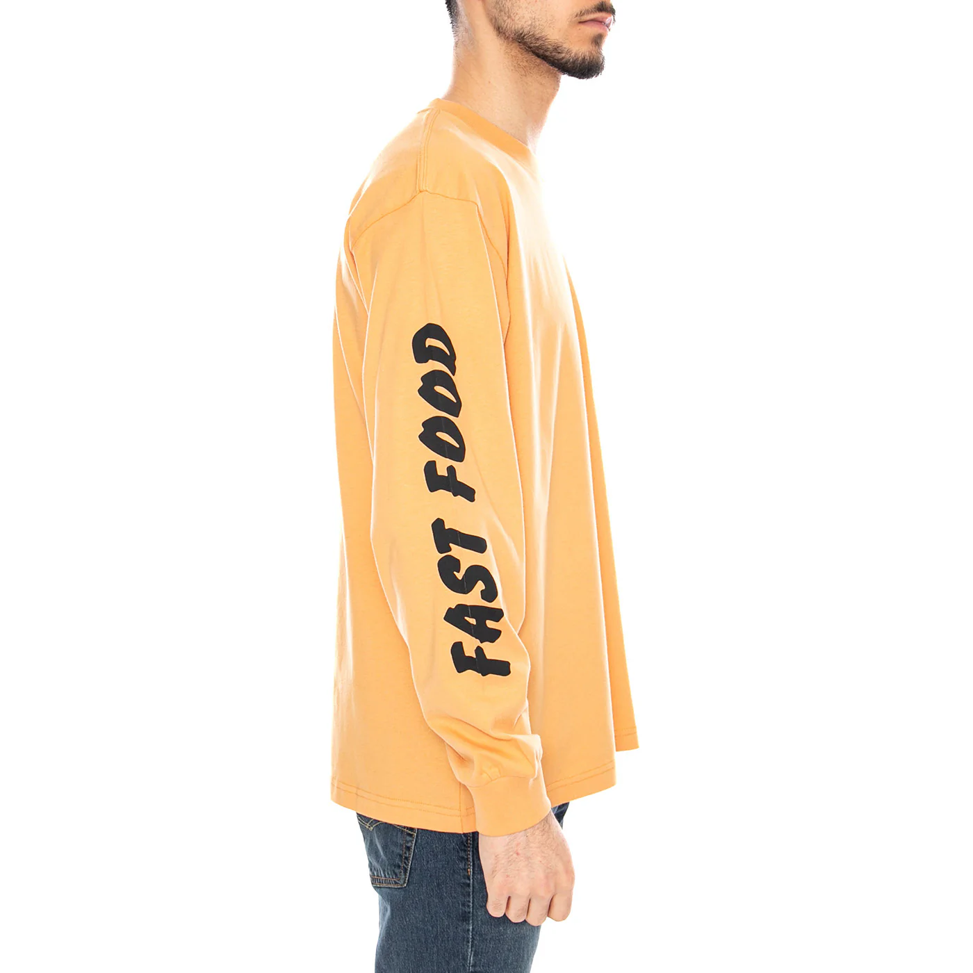 L/S Cold Drinks T-Shirt Gentle Orange - Maglietta Girocollo Maniche Lunghe Uomo Arancione Uomo CARHARTT WIP - Image 3