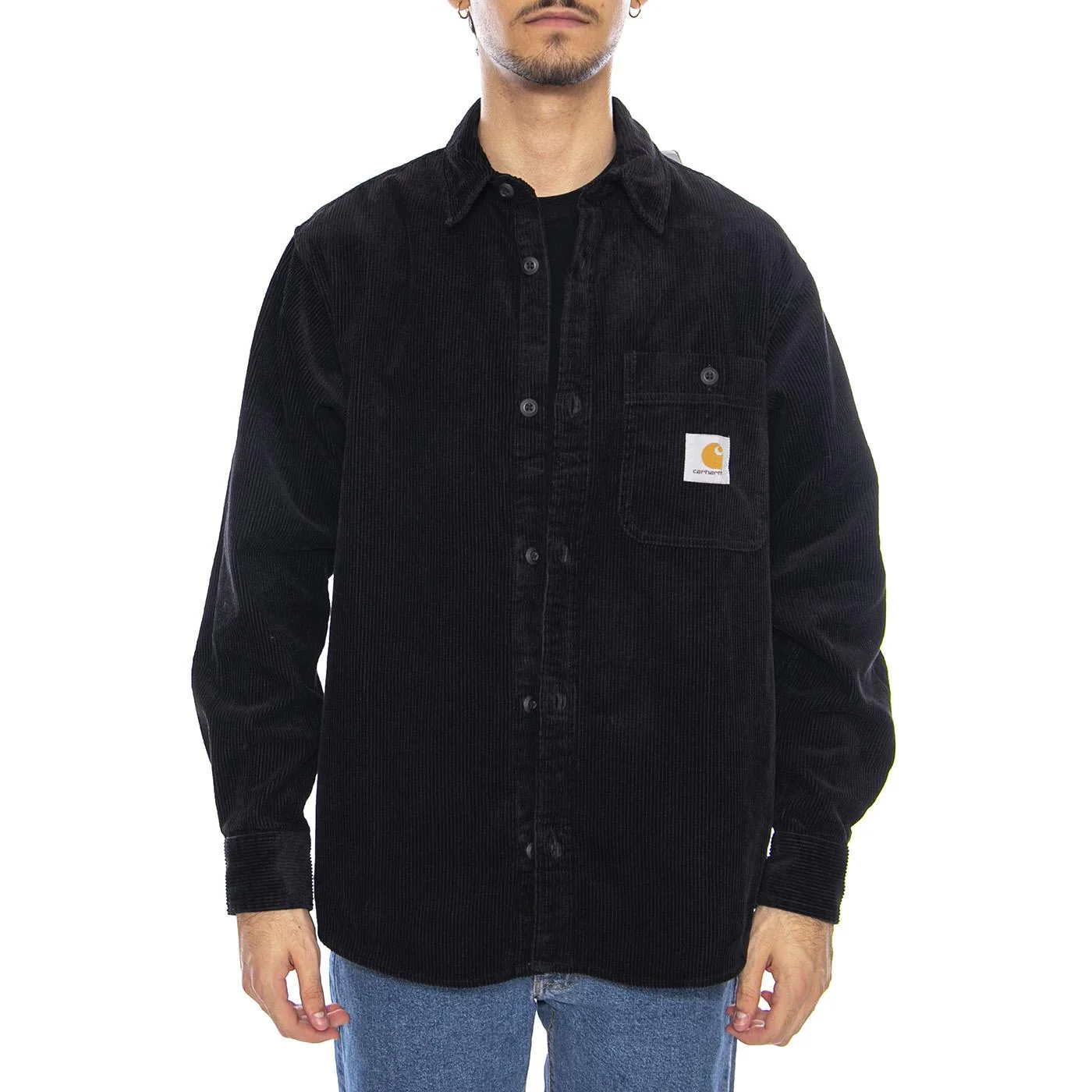 L/S Flint Shirt Black - Camicia Uomo Nera Uomo CARHARTT WIP - Image 2