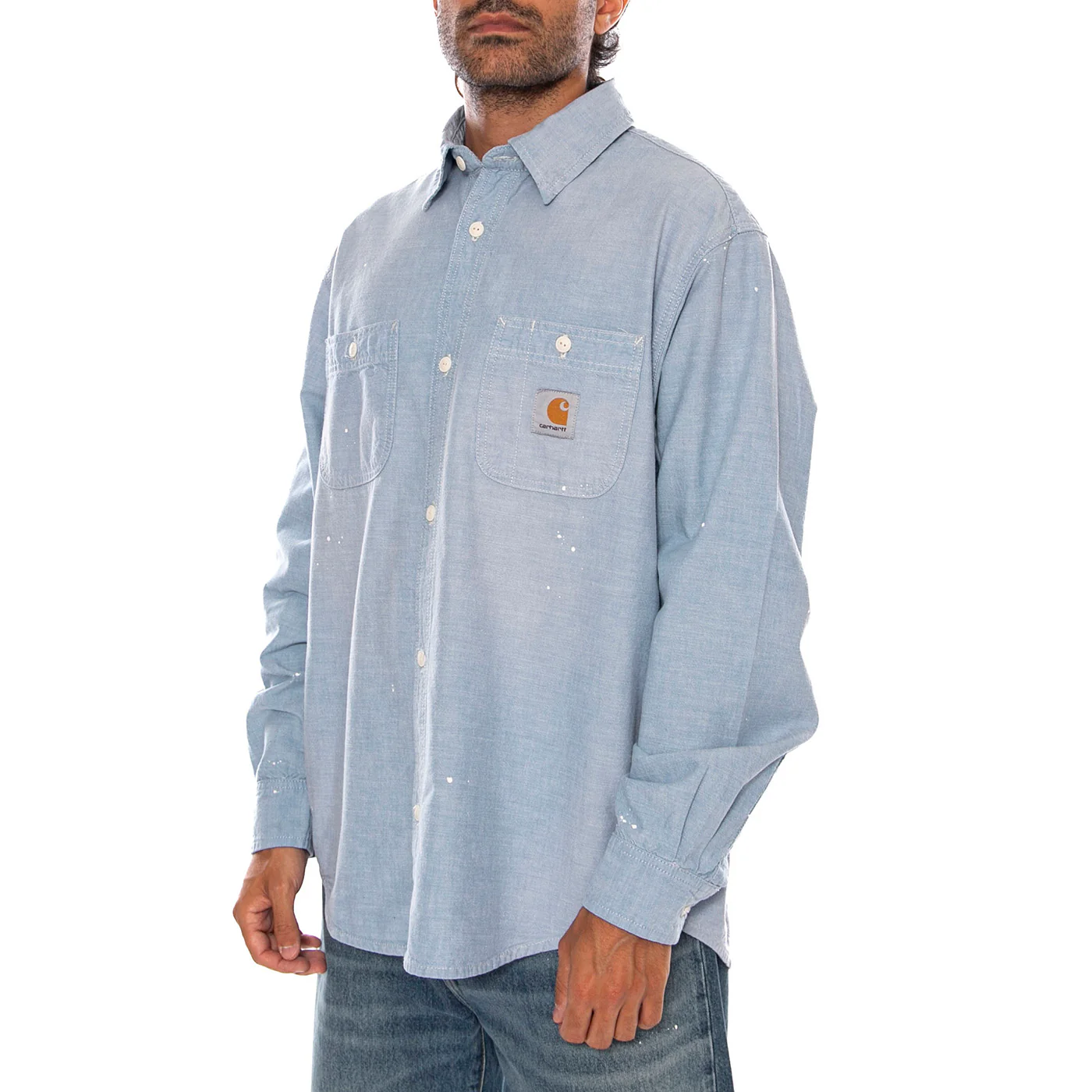 L/S PAINTER SHIRT BLUE - Camicia Uomo Azzurra  Uomo CARHARTT WIP
