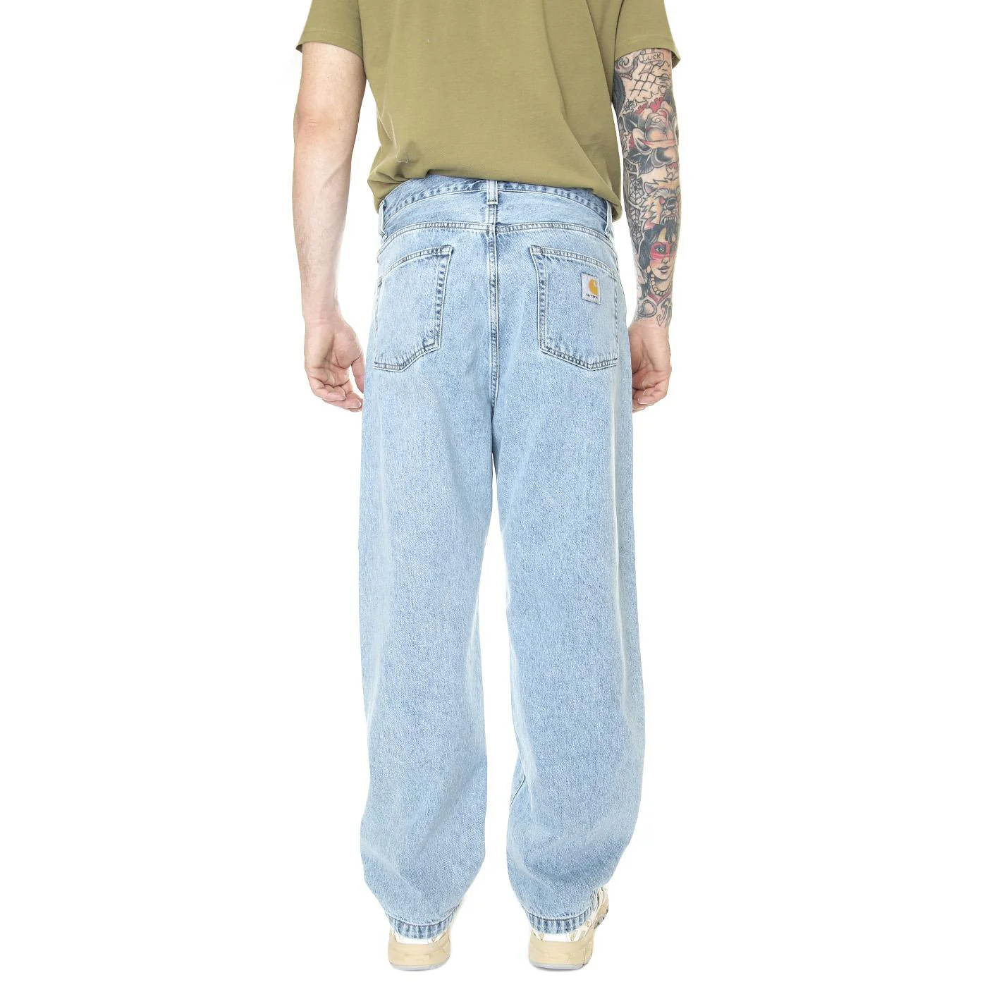 Landon Pant Blue Bleached - Pantaloni Denim Jeans Uomo Blu Uomo CARHARTT WIP - Image 3