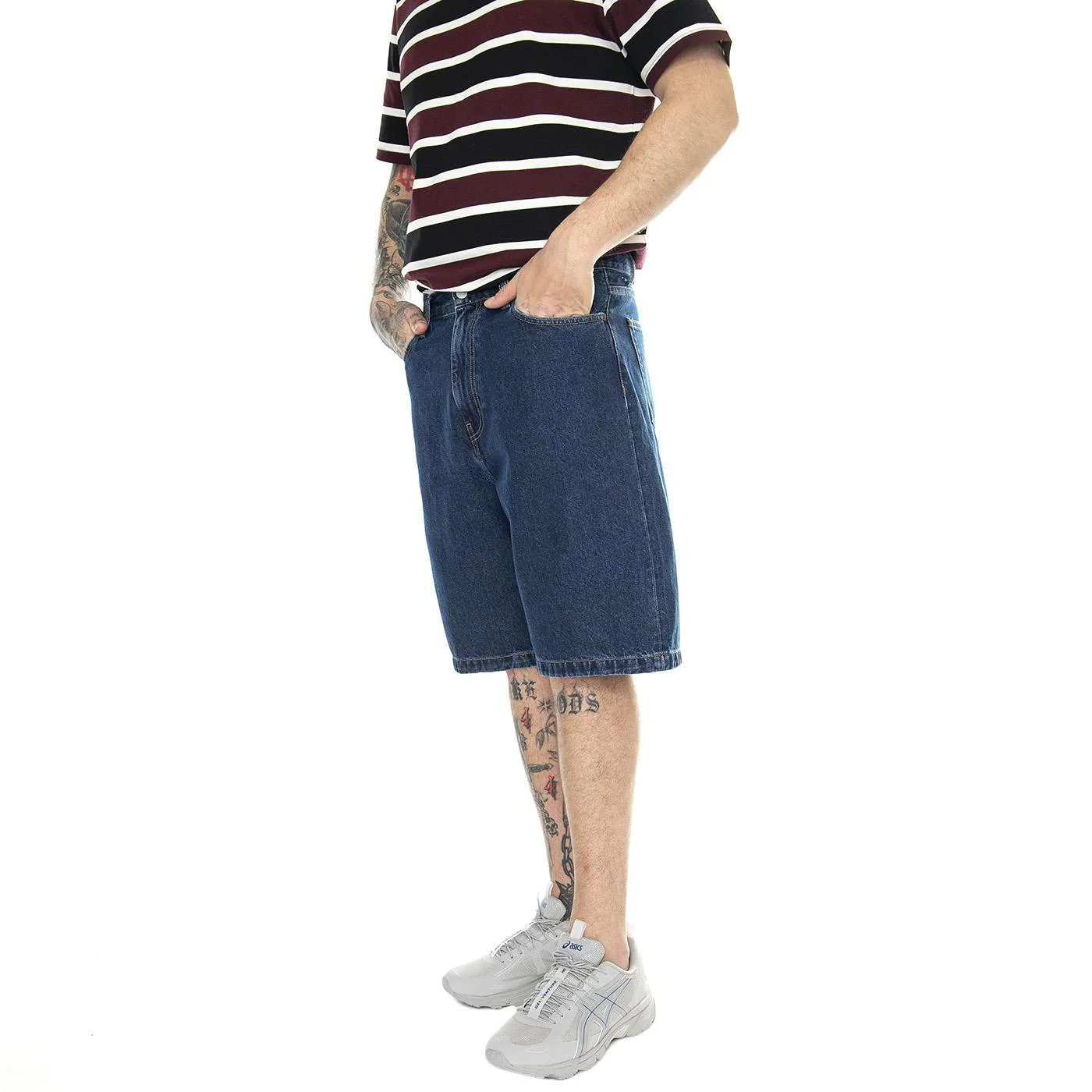 Landon Short Blue /stone washed - Bermuda Denim Jeans Uomo Blu Uomo CARHARTT WIP