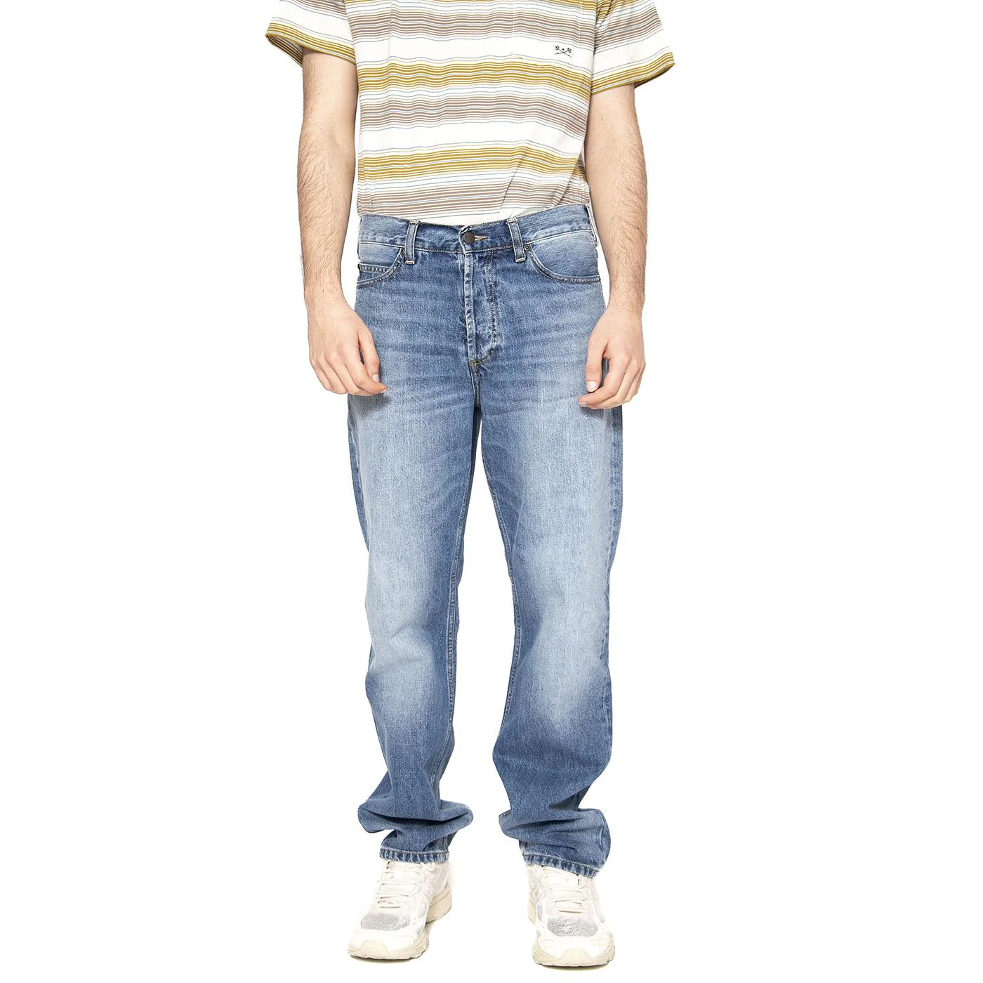 Marlow Pant Blue - Pantaloni Denim Jeans Uomo Blu Uomo CARHARTT WIP - Image 2
