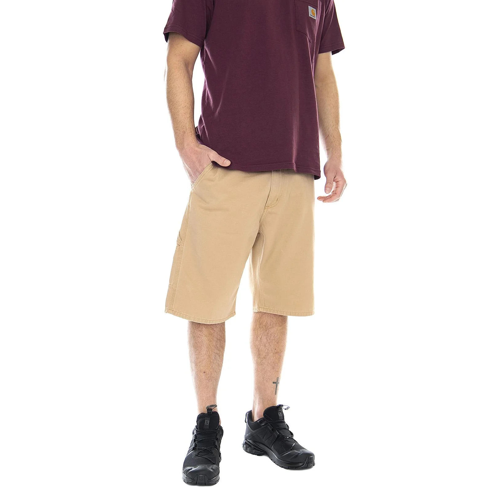 M' Ruck Single Knee Short Dusty H Brown - Bermuda Uomo Marroni Uomo CARHARTT WIP