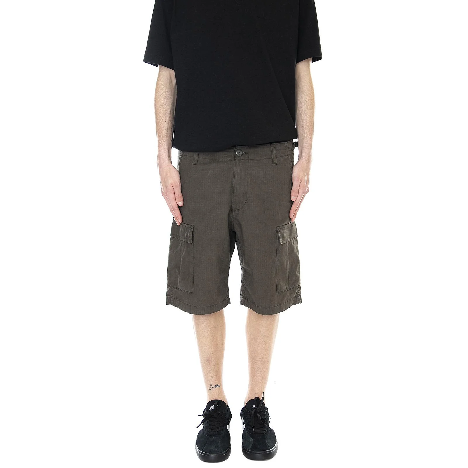 Mens Aviation Shorts - Cypress Rinsed - Bermuda Cargo Uomo Verdi Uomo CARHARTT WIP - Image 2
