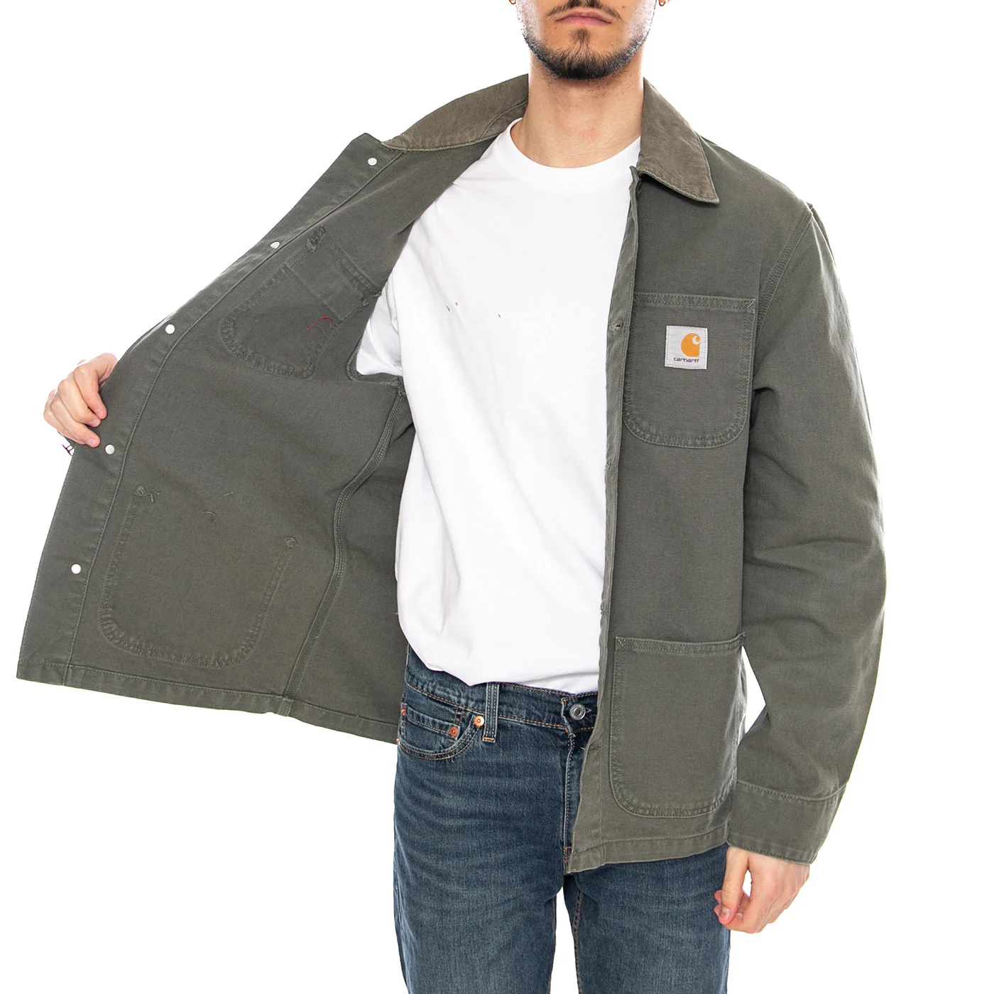 Michigan Coat Leaf / Leaf - Giacca Uomo Verde Uomo CARHARTT WIP - Image 4