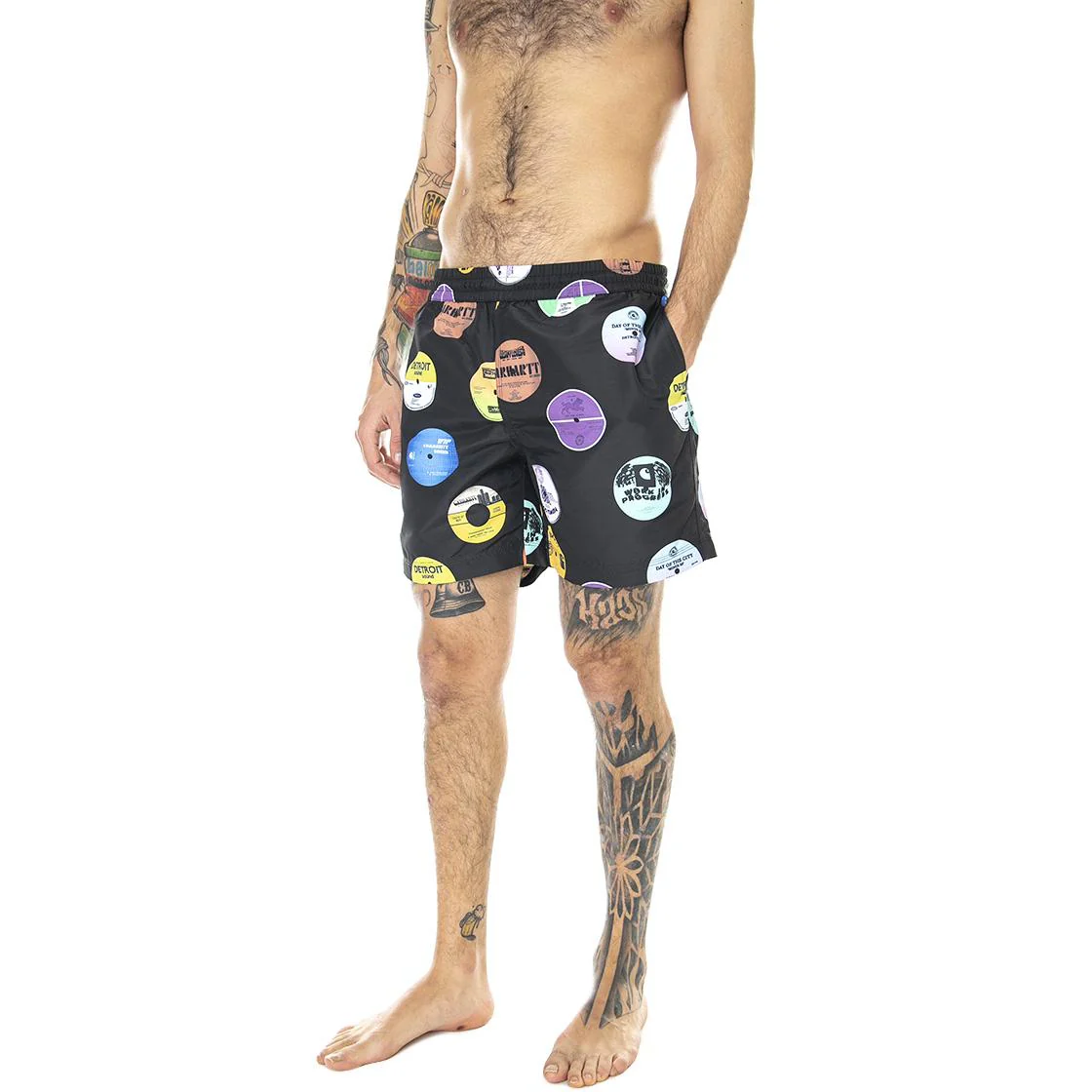 Drift Trunk Record Print, Black - Costume da Bagno Uomo Multicolore  Uomo CARHARTT WIP