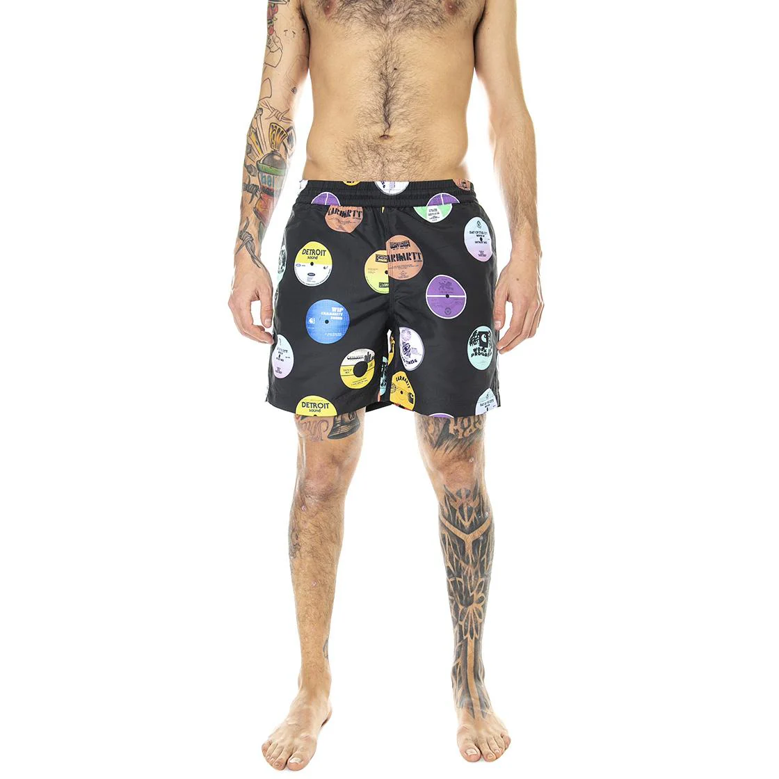 Drift Trunk Record Print, Black - Costume da Bagno Uomo Multicolore  Uomo CARHARTT WIP - Image 2