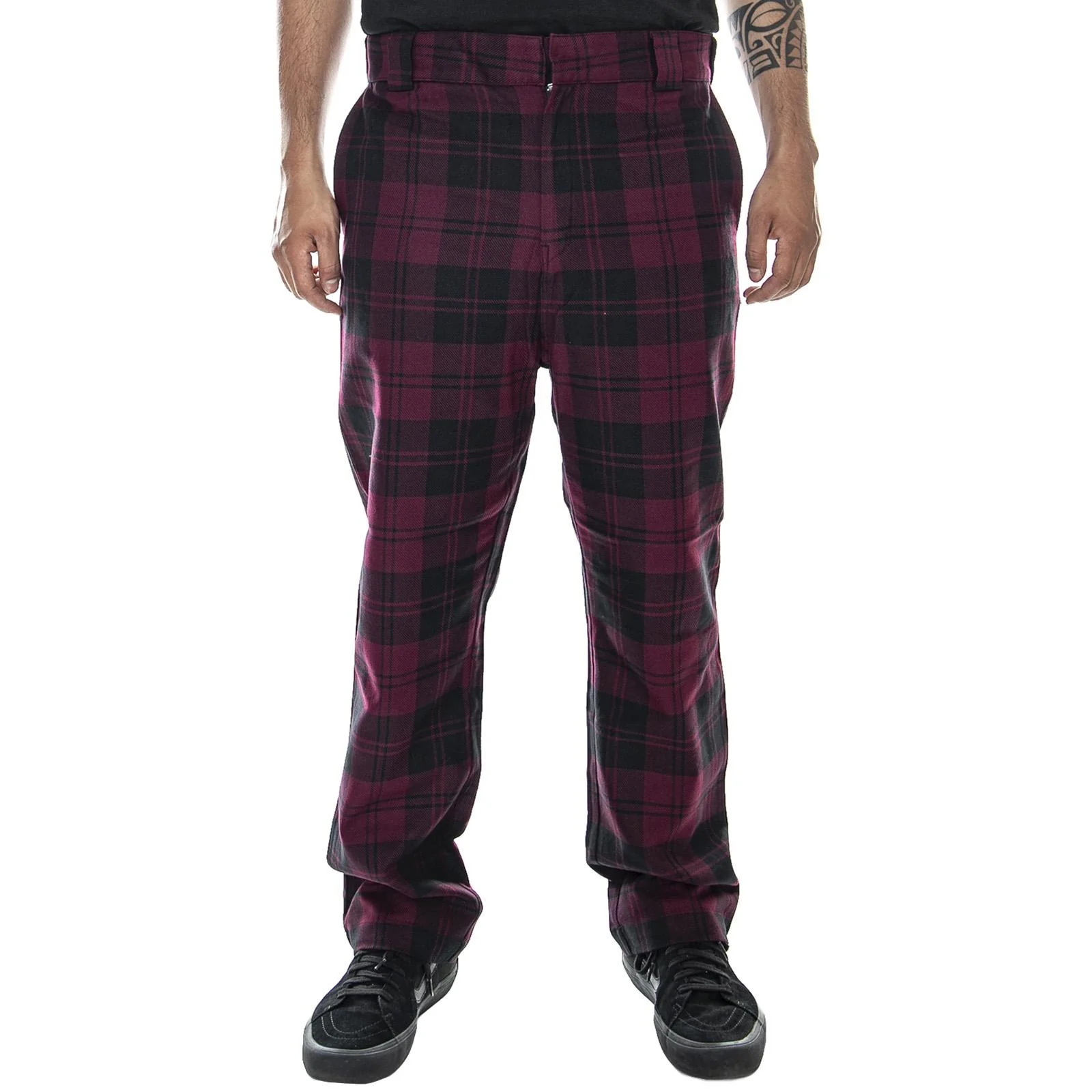 M' Pulford Check Pant Merlot - Pantaloni Chino Uomo Bordeaux Uomo CARHARTT WIP - Image 2
