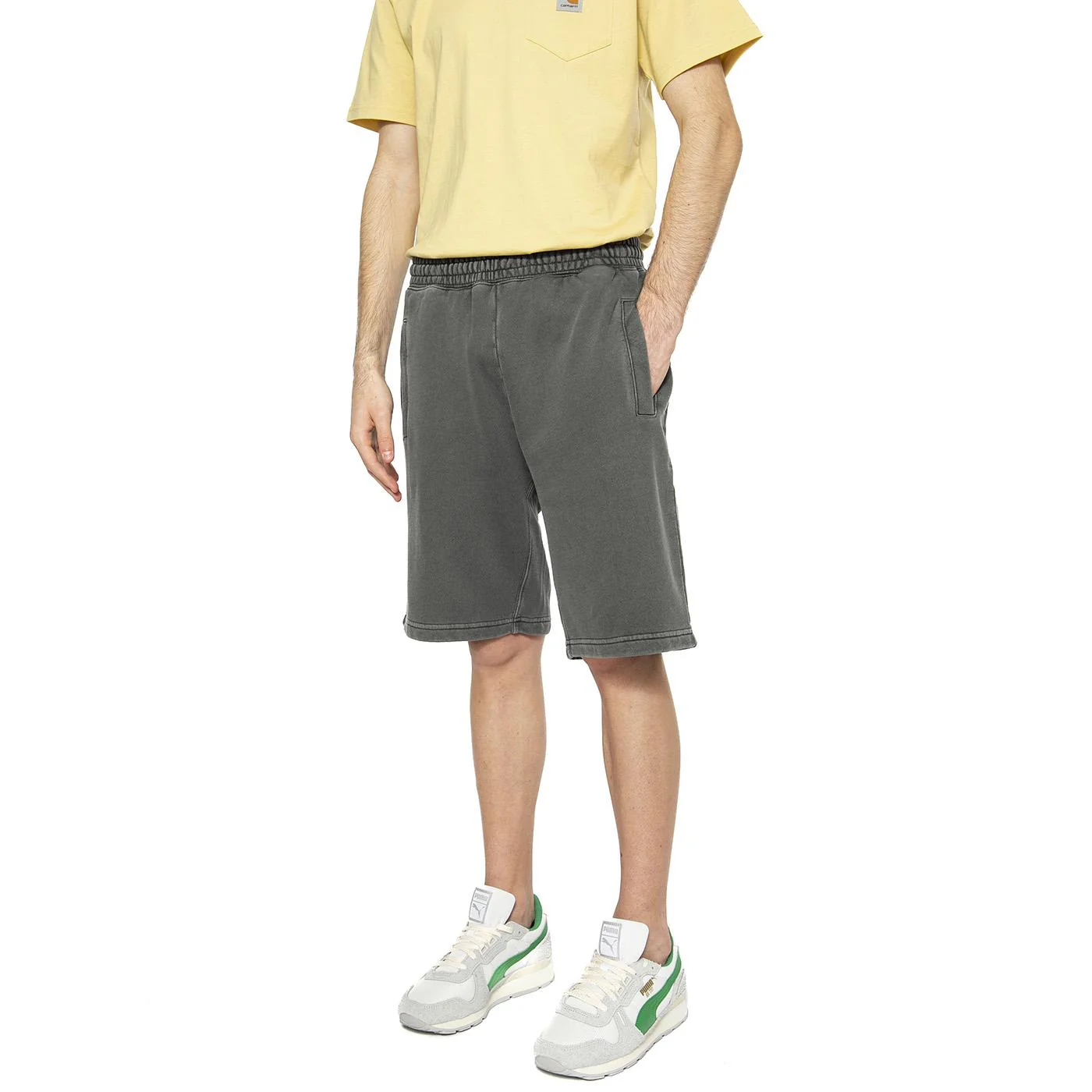 Nelson Sweat Short Graphite - Bermuda Uomo Grigi Uomo CARHARTT WIP
