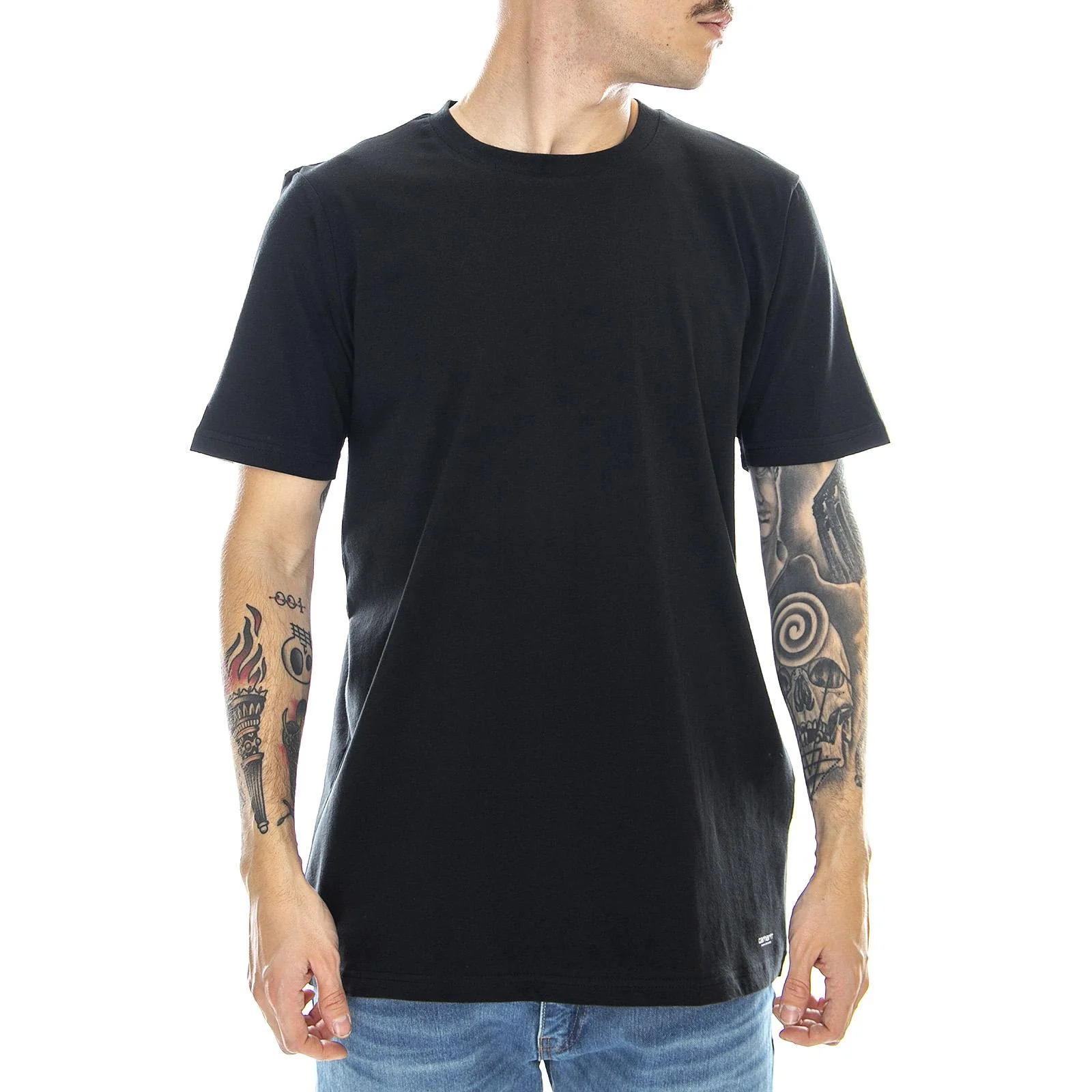 Standard Crew Neck Tee - Black - Maglietta Girocollo Uomo Nera  Uomo CARHARTT WIP - Image 2