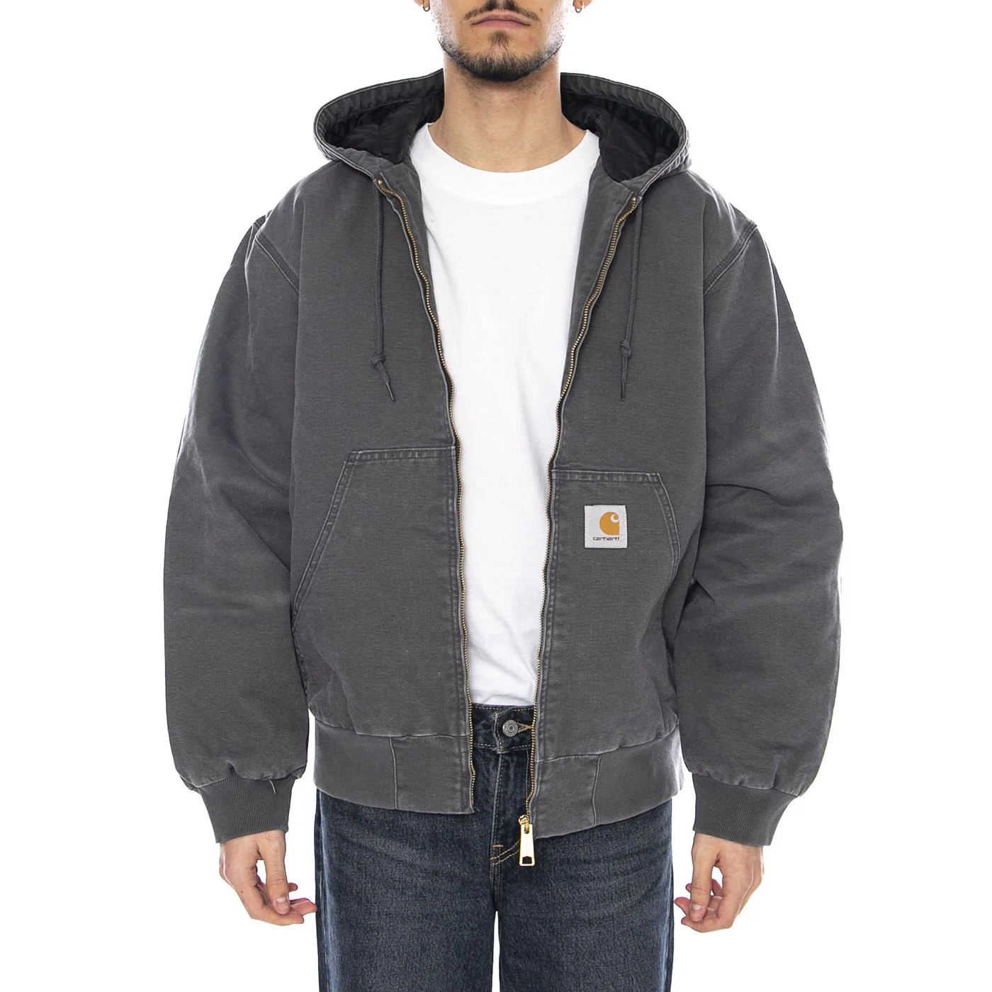 OG Active Jacket Graphite -- Giacca Uomo con Cappuccio Grigia  Uomo CARHARTT WIP - Image 2