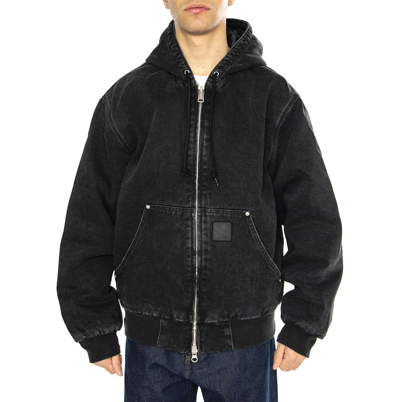 OG Active Rivet Jacket Black - Giacca con Cappuccio Uomo Nera Uomo CARHARTT WIP - Image 2