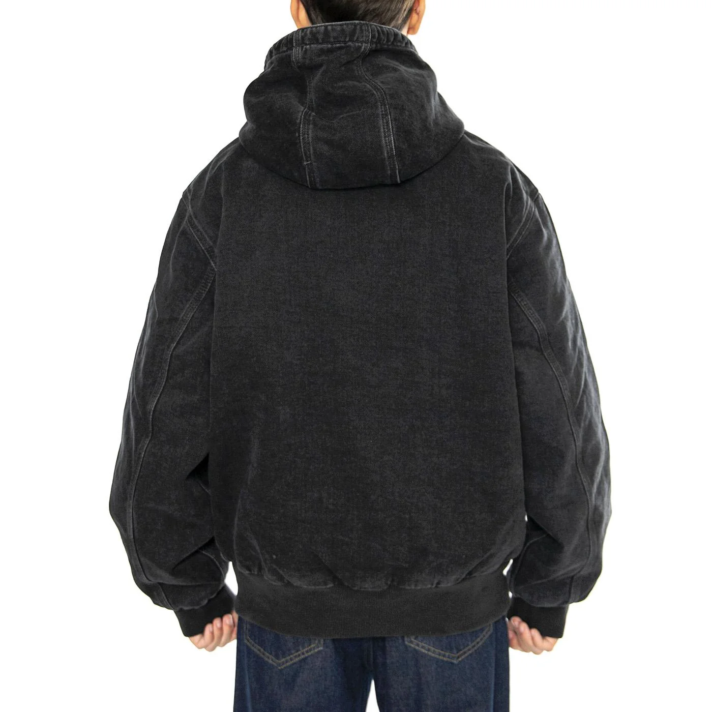 OG Active Rivet Jacket Black - Giacca con Cappuccio Uomo Nera Uomo CARHARTT WIP - Image 3
