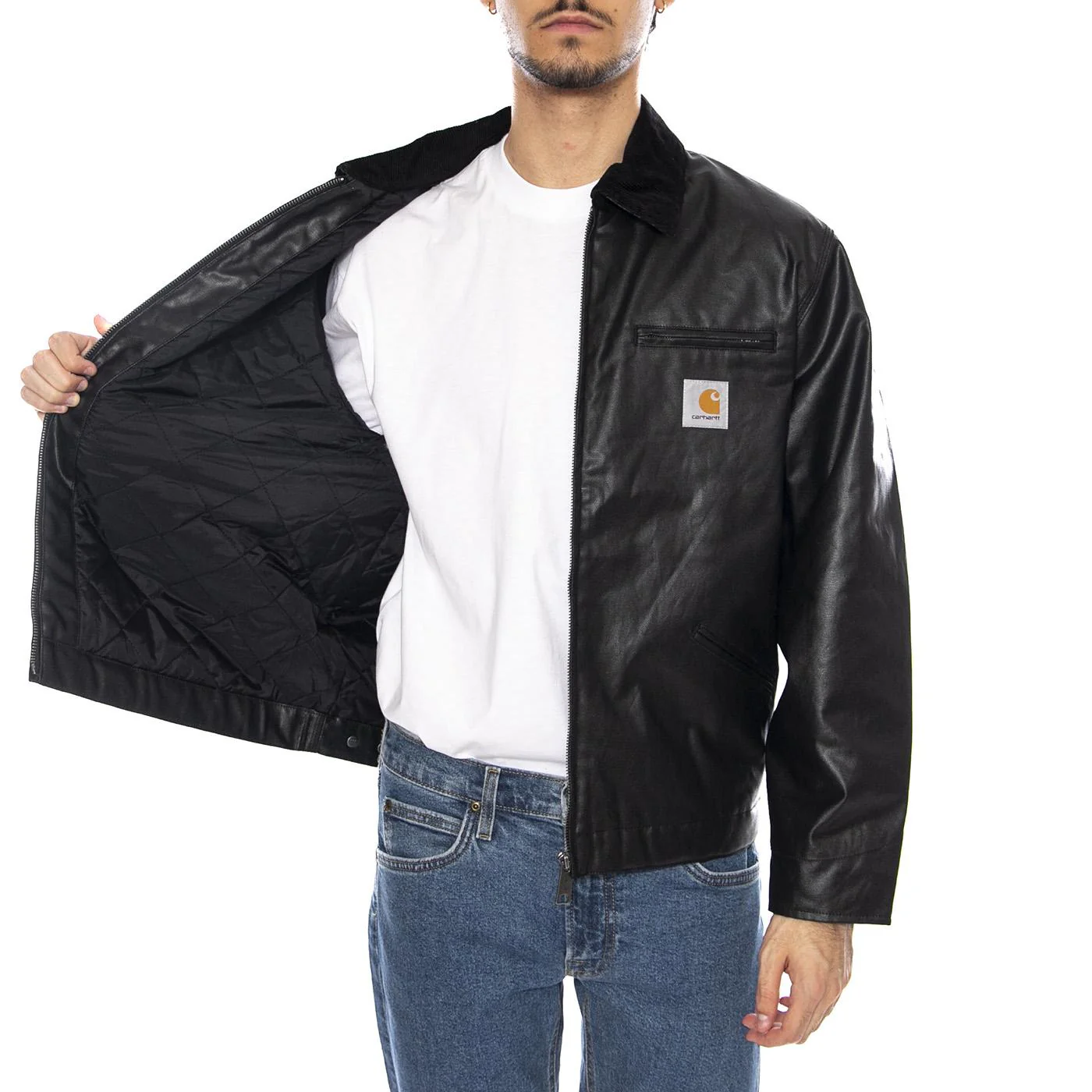 OG Dean Jacket Black / Black- Giacca Uomo Nera Uomo CARHARTT WIP - Image 4