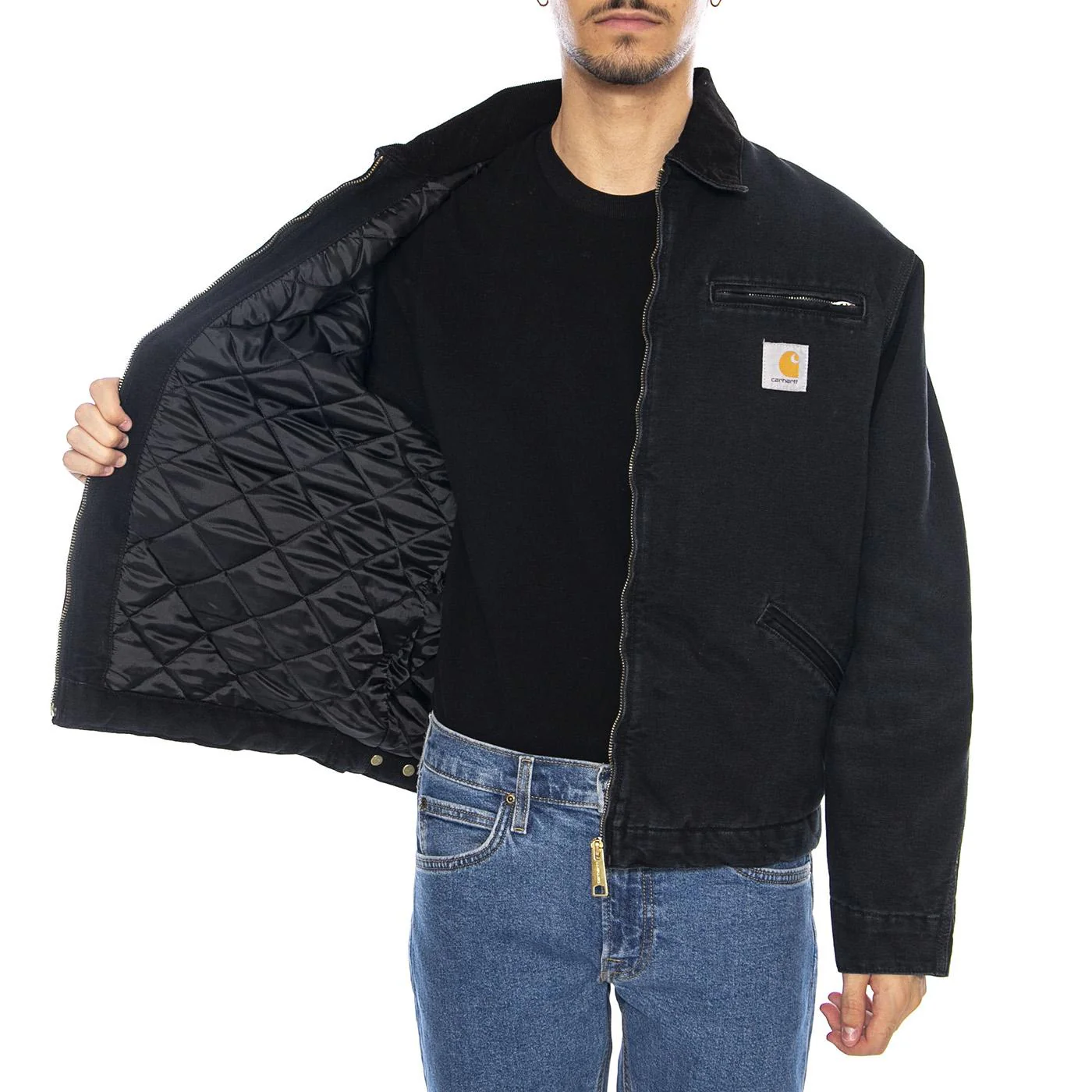 OG Detroit Jacket Black / Black - Giacca Nera  Uomo CARHARTT WIP - Image 4