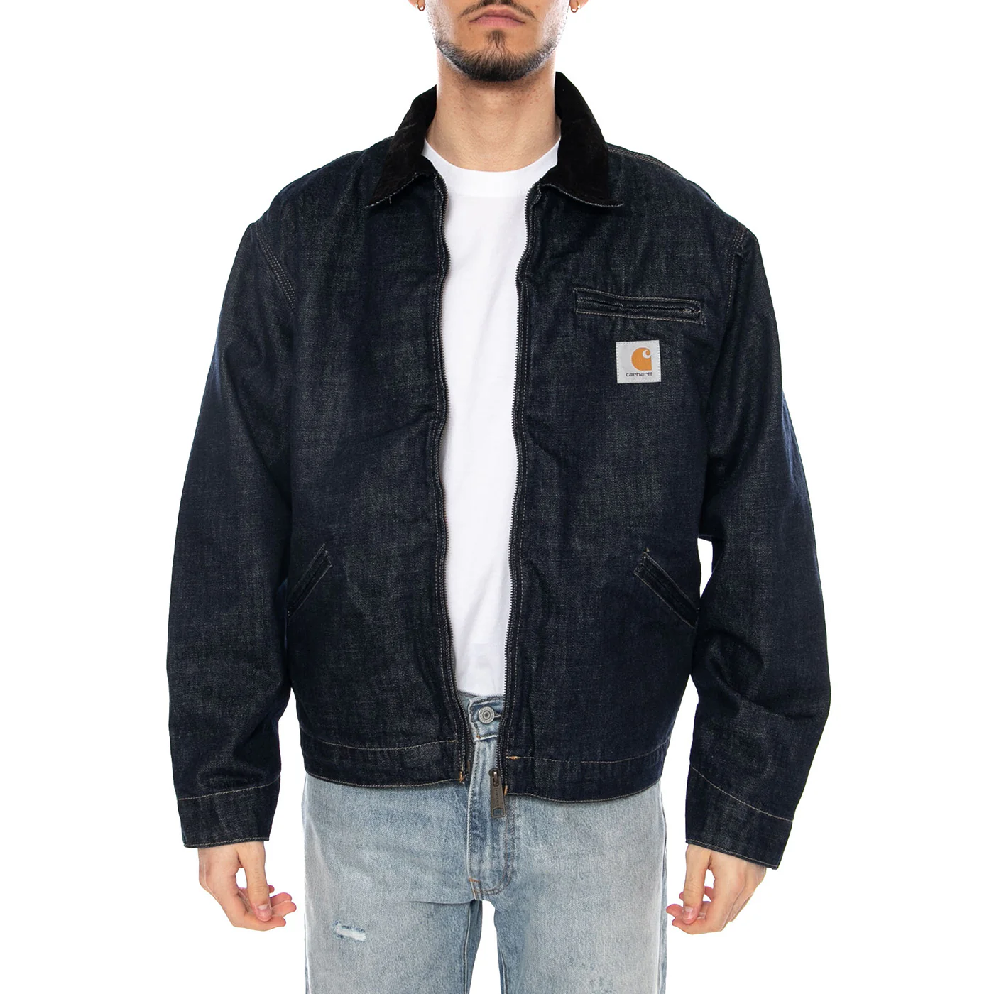 OG Detroit Jacket Blue - Giacca Uomo Blu Uomo CARHARTT WIP - Image 2
