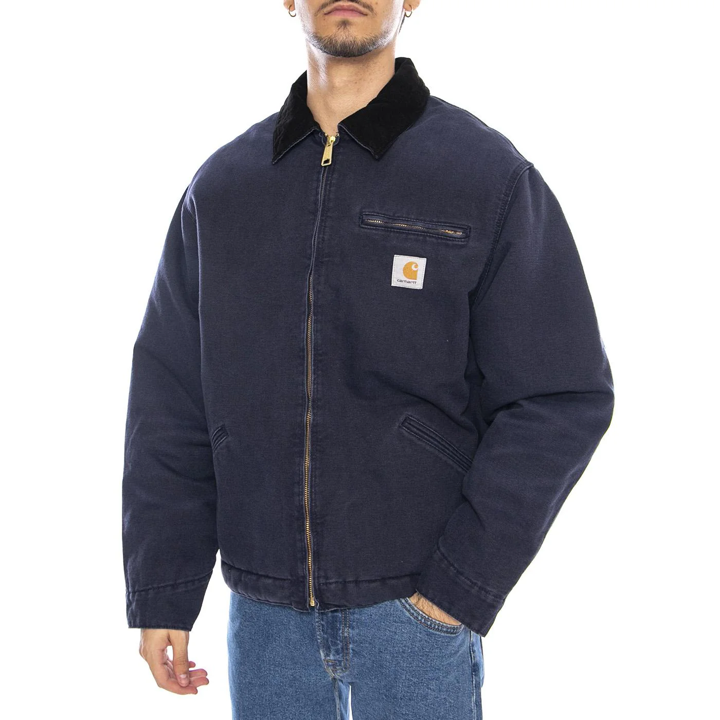 'OG Detroit' Jacket Dark Navy / Black - Giacca Uomo Blu Uomo CARHARTT WIP