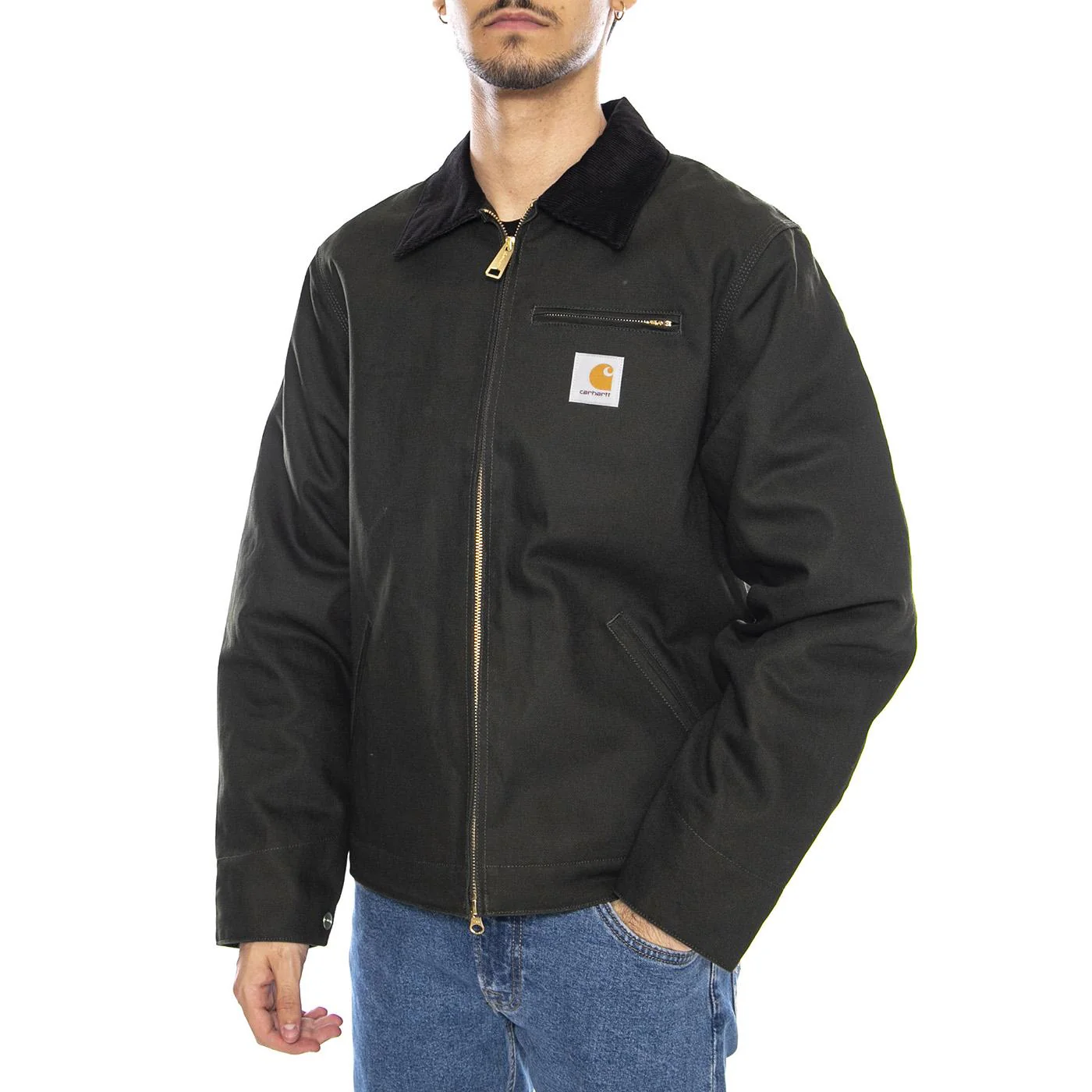OG Detroit' Jacket Olive / Black - Giacca Uomo Verde Uomo CARHARTT WIP