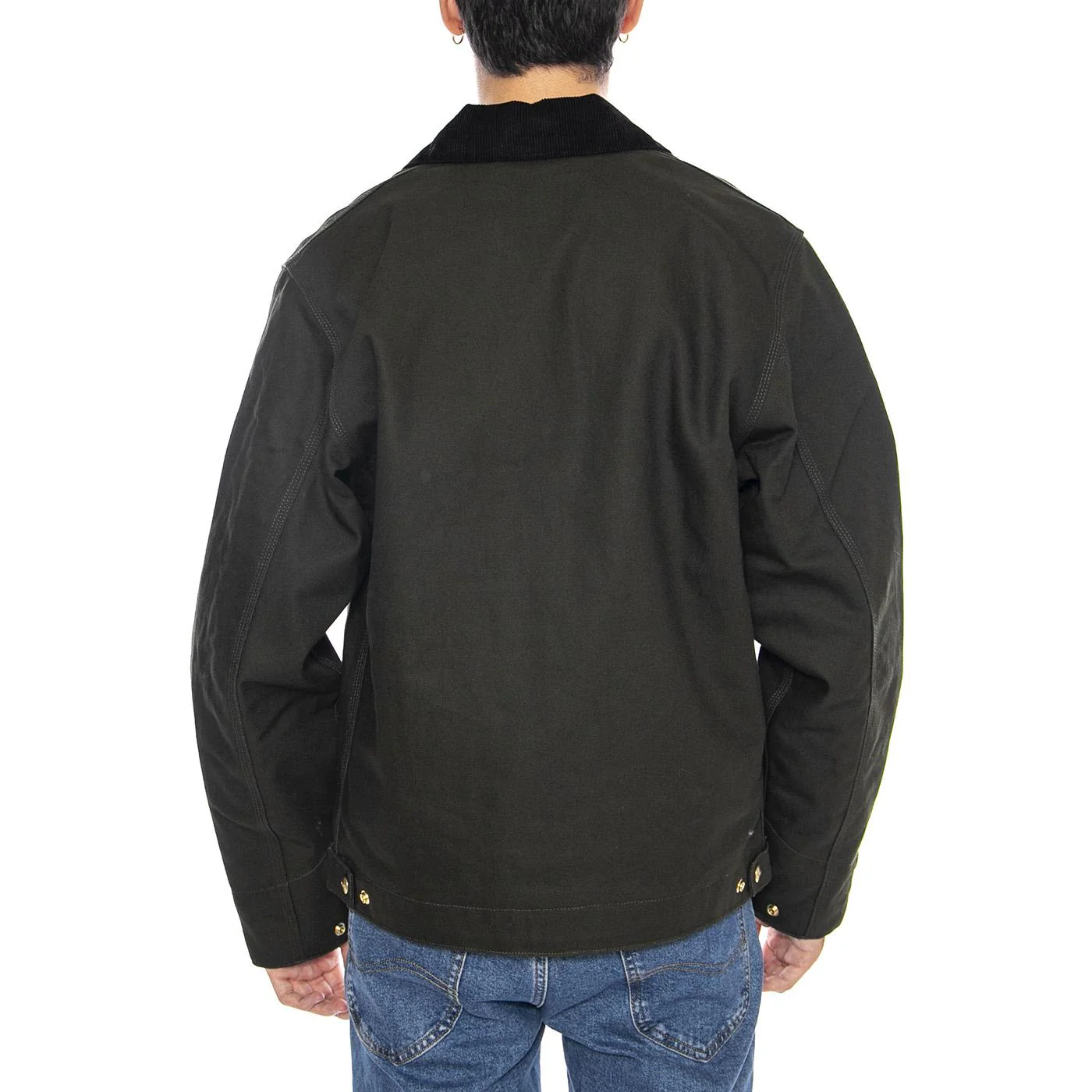 OG Detroit' Jacket Olive / Black - Giacca Uomo Verde Uomo CARHARTT WIP - Image 3