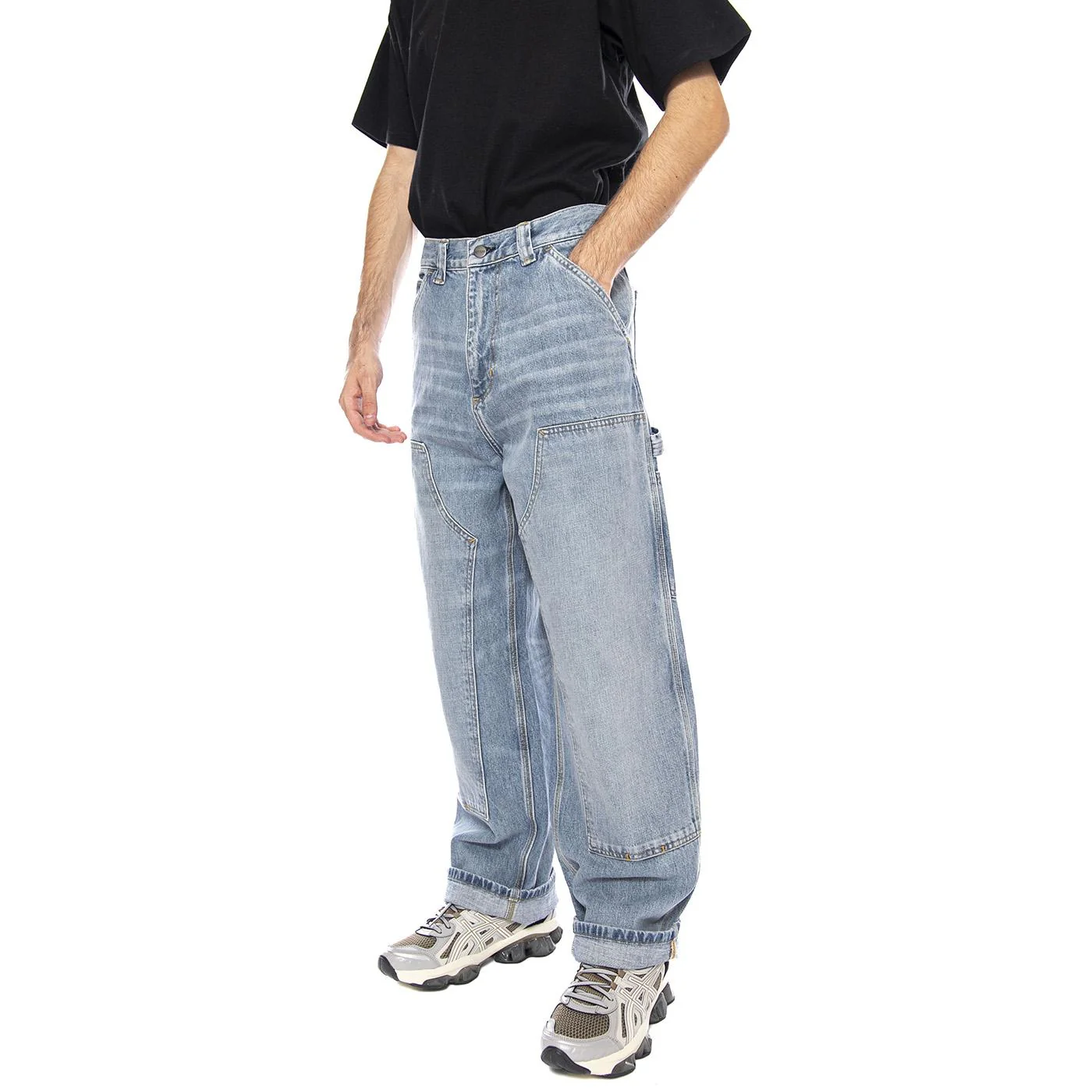 OG Double Knee Pant Blue - Pantaloni Denim Jeans Uomo Blu Uomo CARHARTT WIP