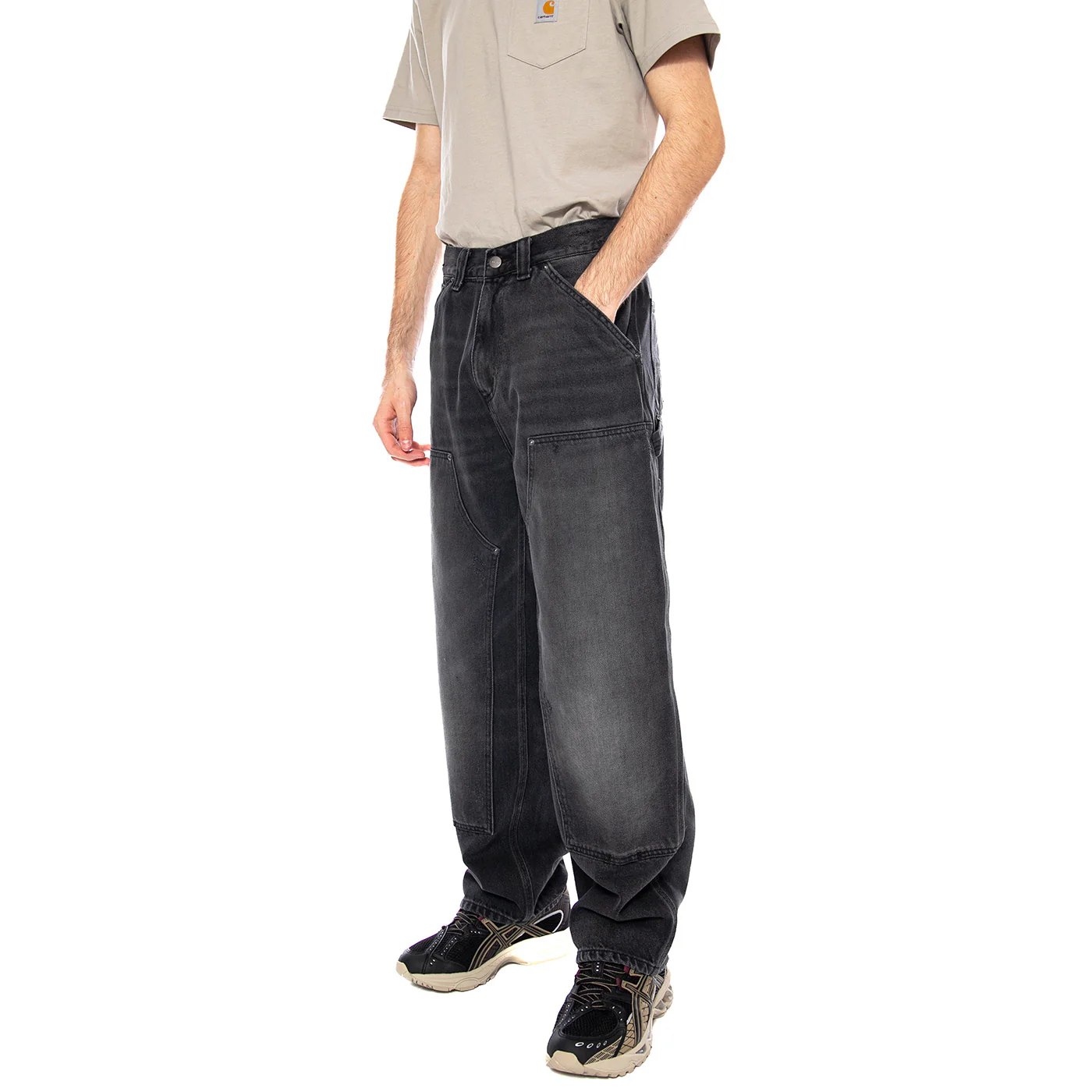 OG Double Knee Pant - Pantaloni Denim Jeans Uomo Neri Uomo CARHARTT WIP
