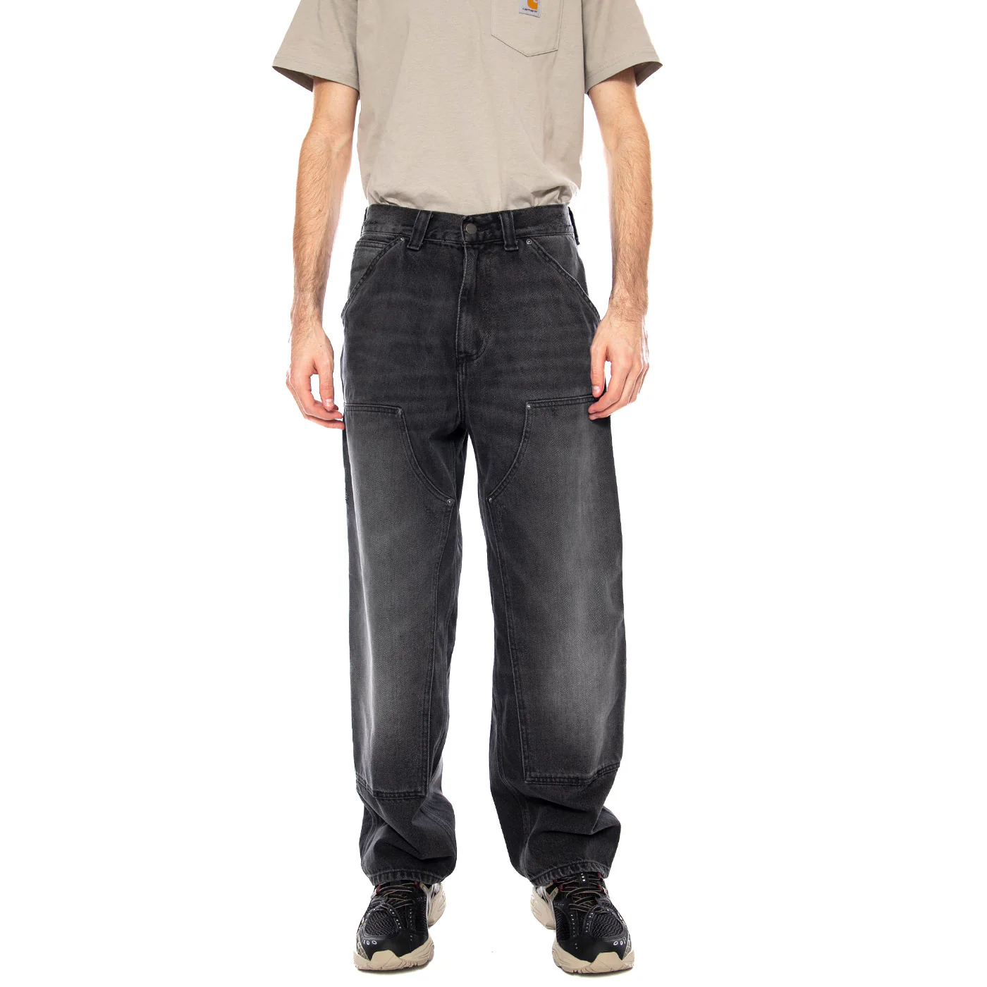 OG Double Knee Pant - Pantaloni Denim Jeans Uomo Neri Uomo CARHARTT WIP - Image 2