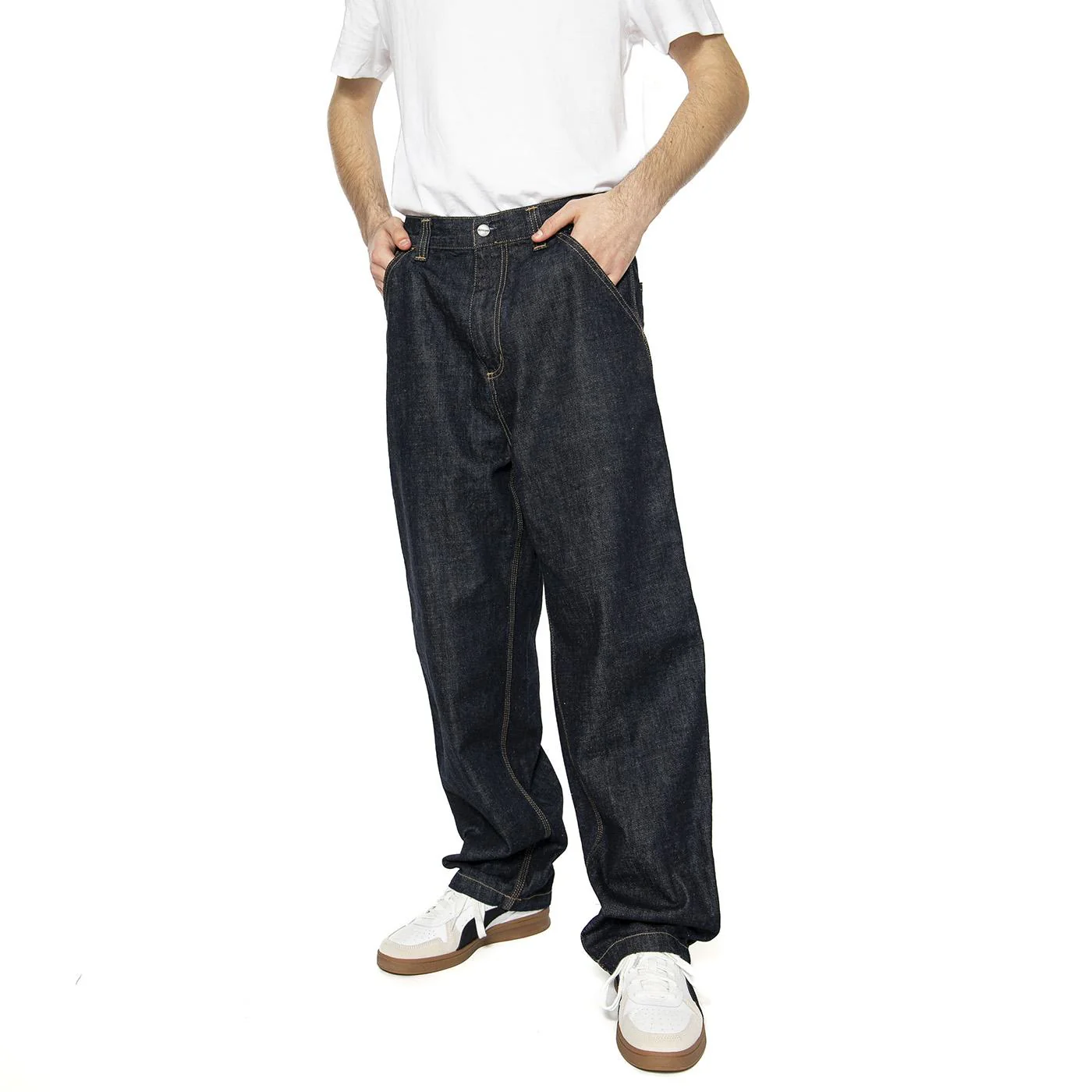 OG Single Knee Pant Dark Blue - Pantaloni Denim Jeans Uomo Blu Uomo CARHARTT WIP