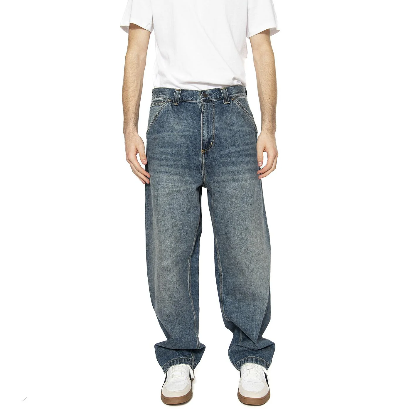 OG Single Knee Pant Faded Blue - Pantaloni Denim Jeans Uomo Blu  Uomo CARHARTT WIP - Image 2
