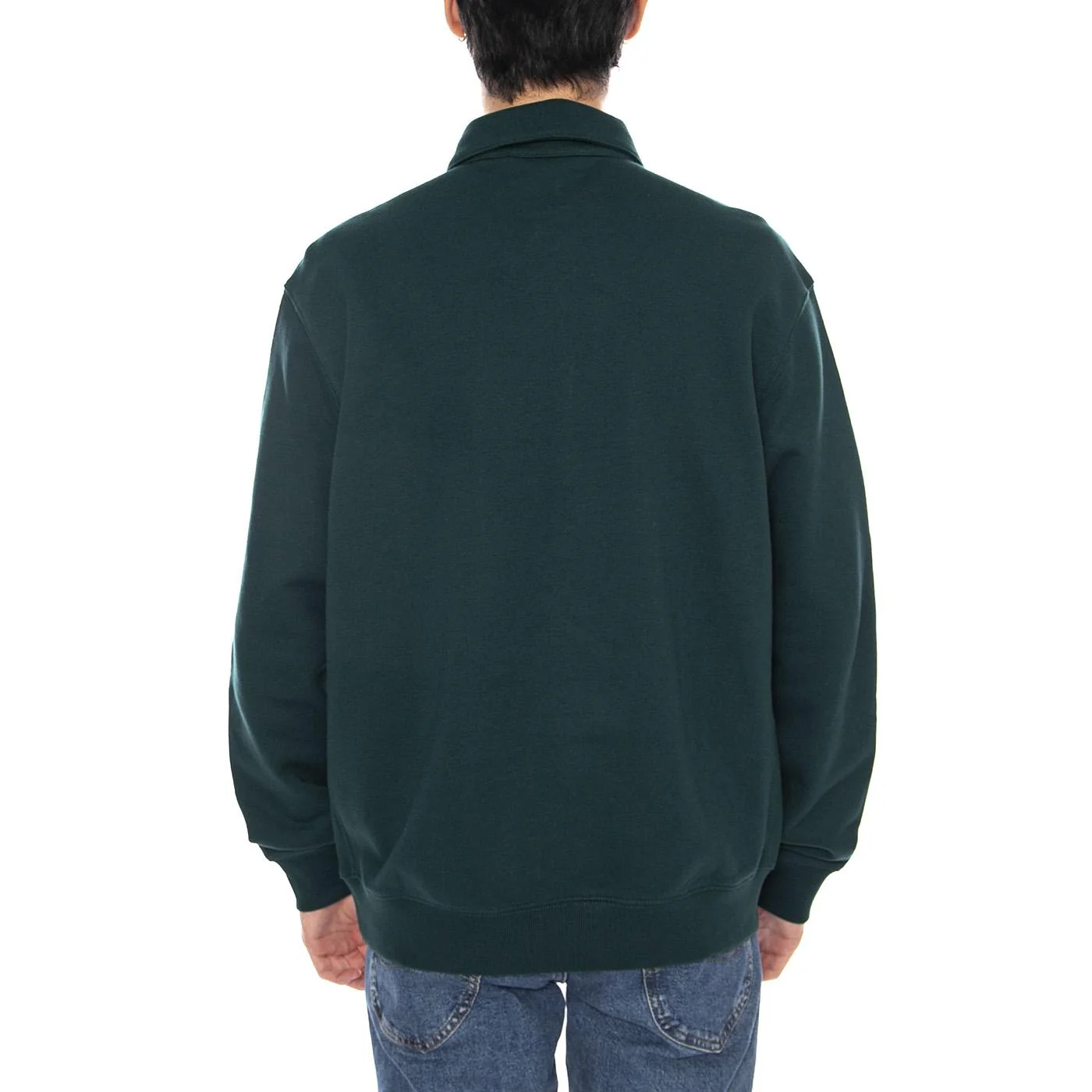 Polo Sweat Dark Fir - Polo Felpa Maniche Lunghe Uomo Verde Uomo CARHARTT WIP - Image 3