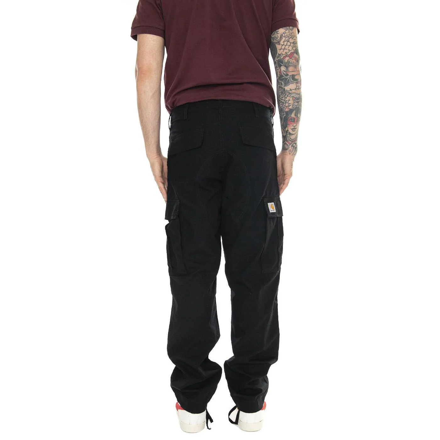 Regular Cargo Pant Black /rinsed - Pantaloni Cargo Uomo Neri Uomo CARHARTT WIP - Image 3