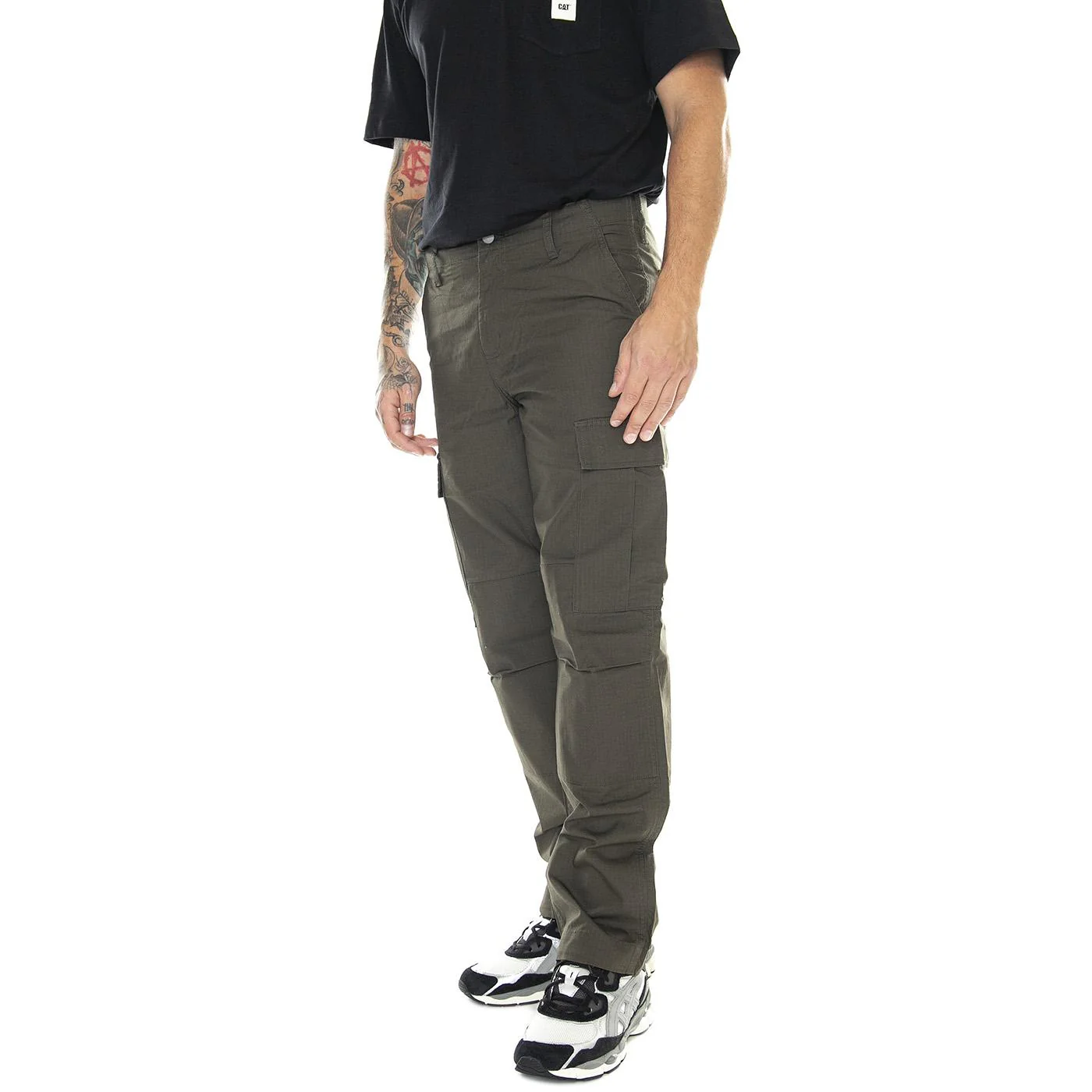 Regular Cargo Pant Cypress / Rinsed - Pantaloni Uomo Verdi Uomo CARHARTT WIP
