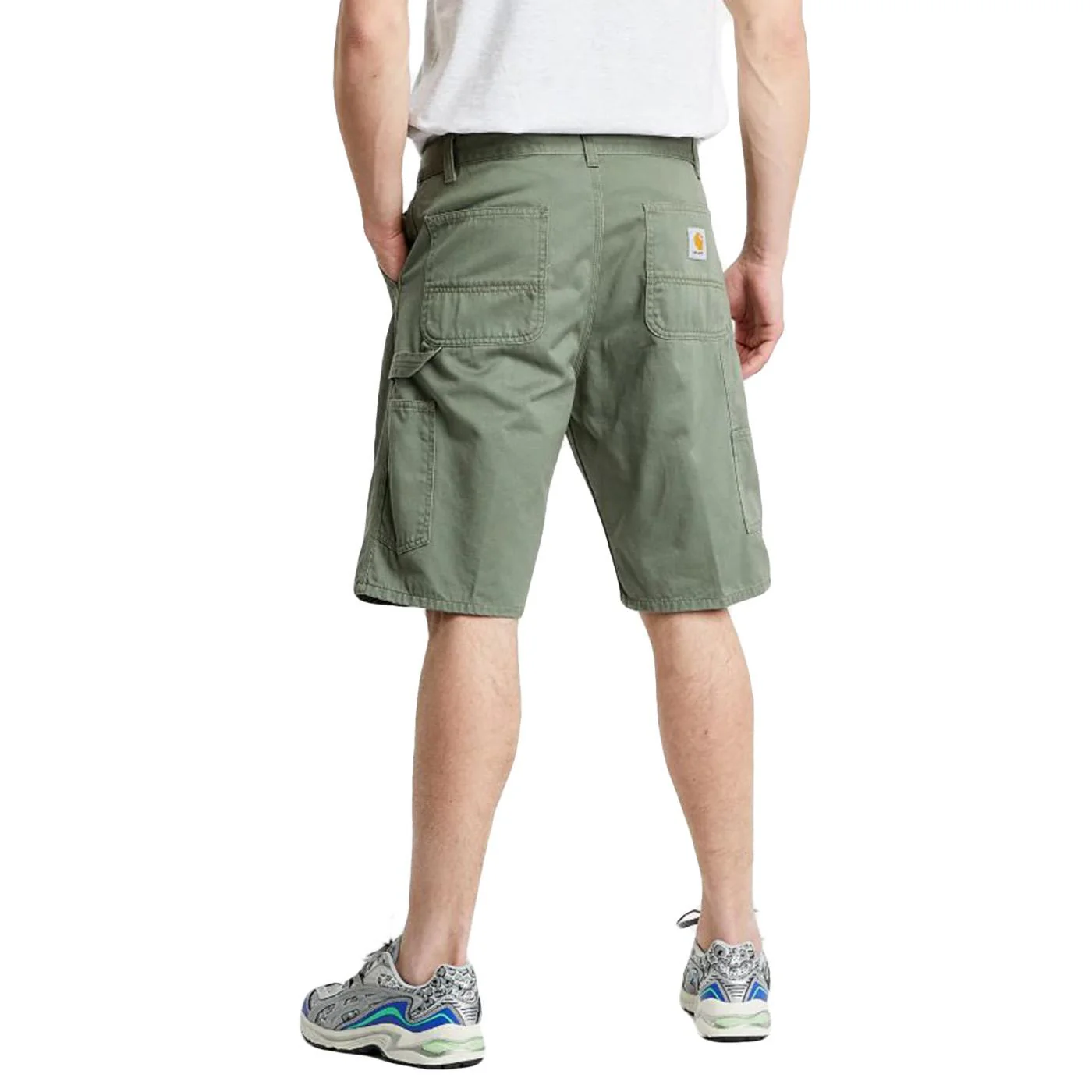 RUCK SINGLE KNEE SHORT DOLLAR GREEN STONE WASHED - Bermuda Uomo Verdi Uomo CARHARTT WIP - Image 2