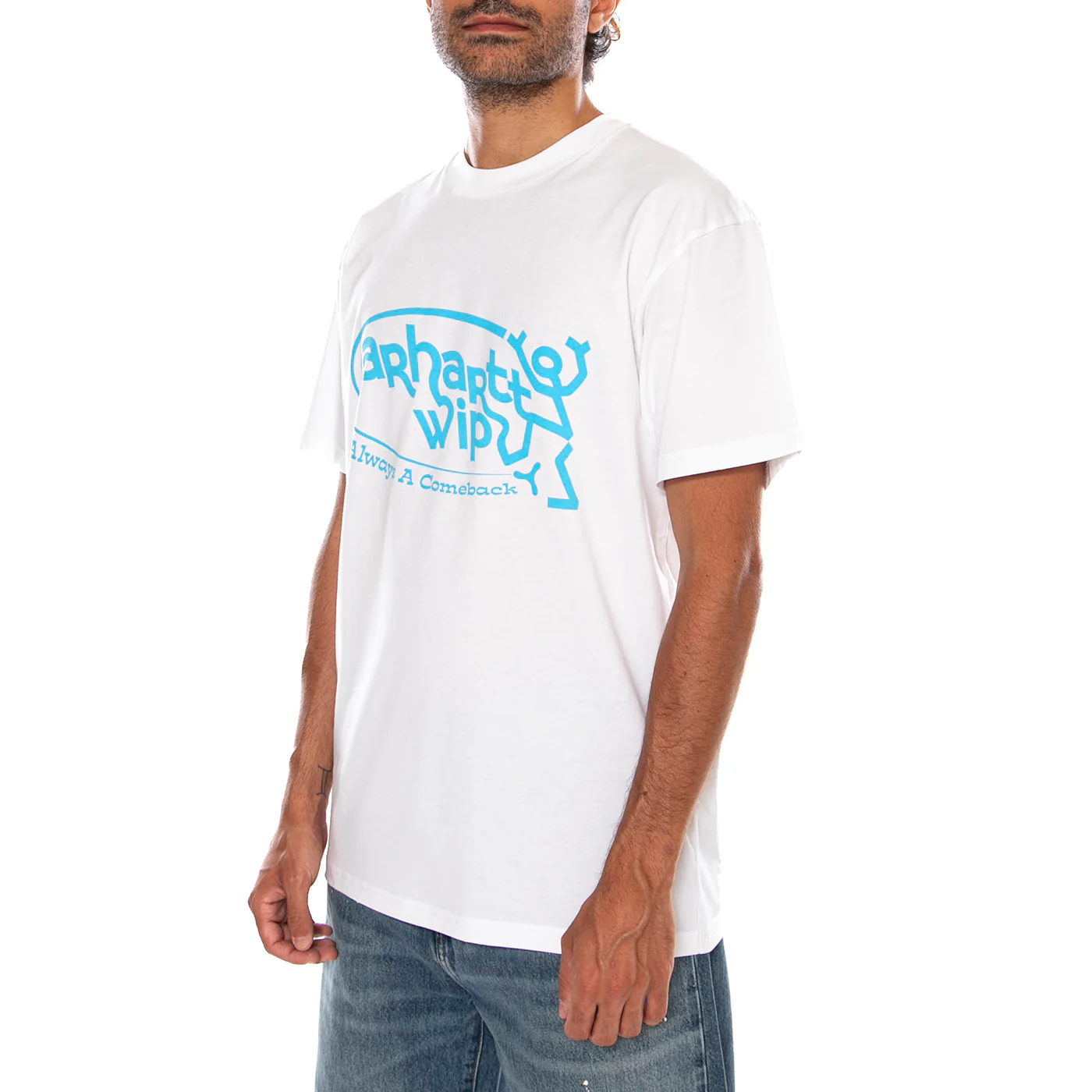 S/S ALWAYS A COME BACK T-SHIRT - Maglietta Girocollo Uomo Bianca Uomo CARHARTT WIP