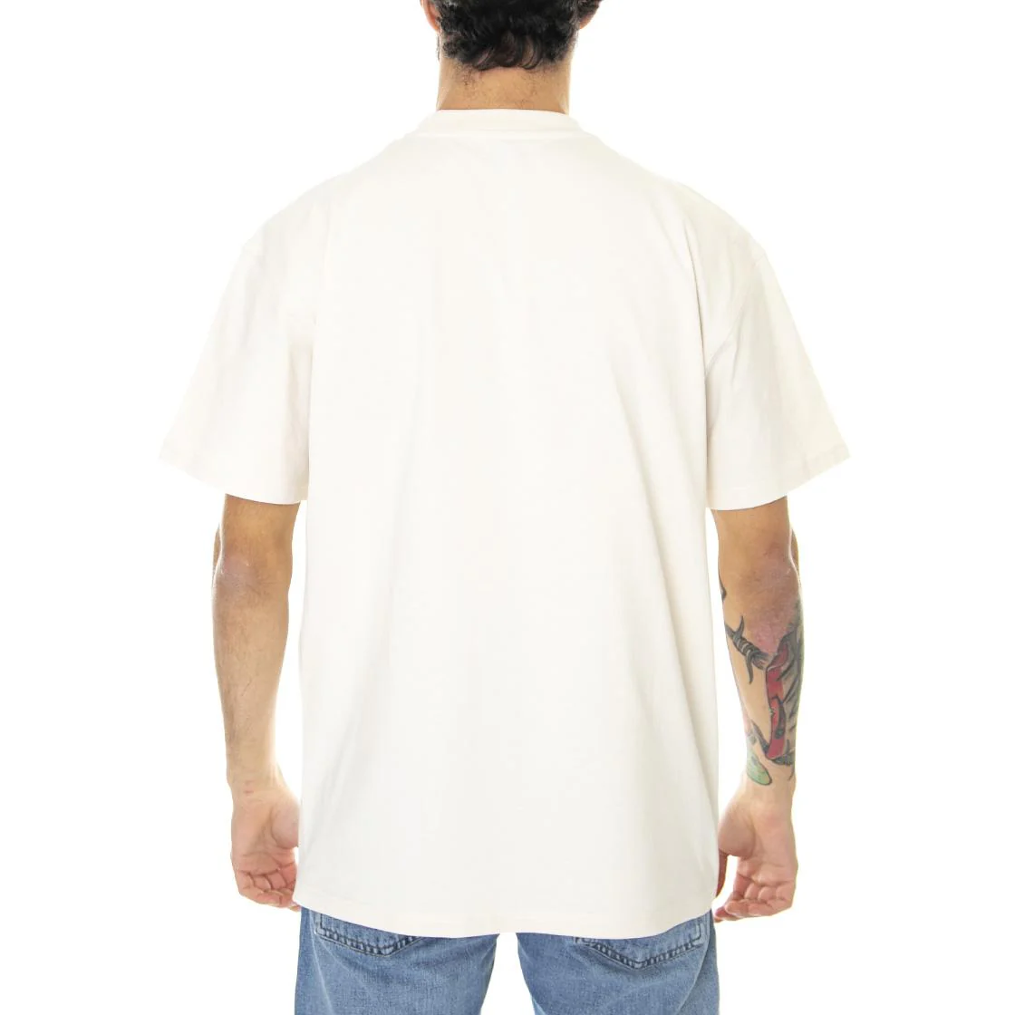 S/S American Script T-Shirt Natural - Maglietta Girocollo Uomo Beige Uomo CARHARTT WIP - Image 3