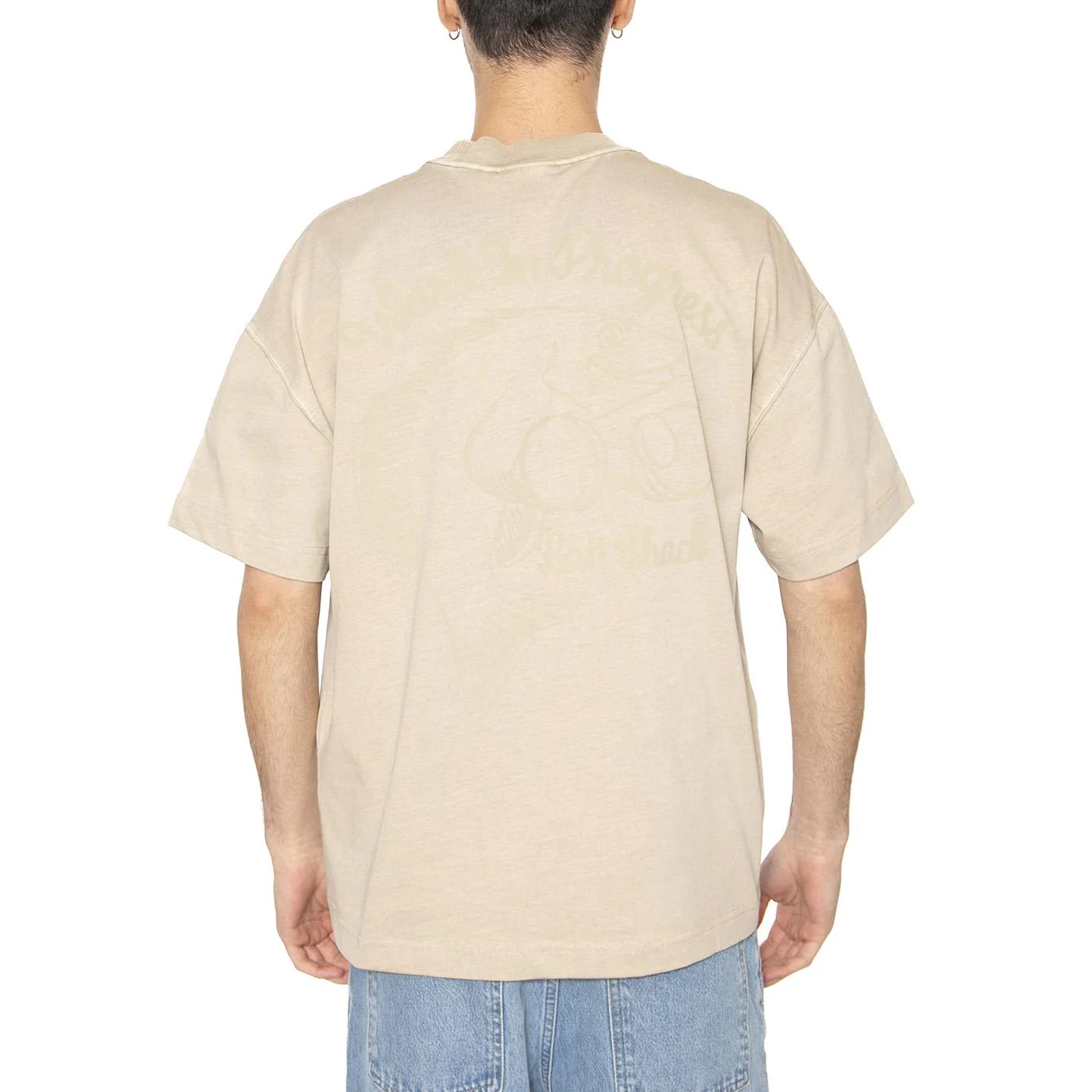 S/S Bait Shack T-Shirt Wall - Maglietta Girocollo Uomo Beige  Uomo CARHARTT WIP - Image 3