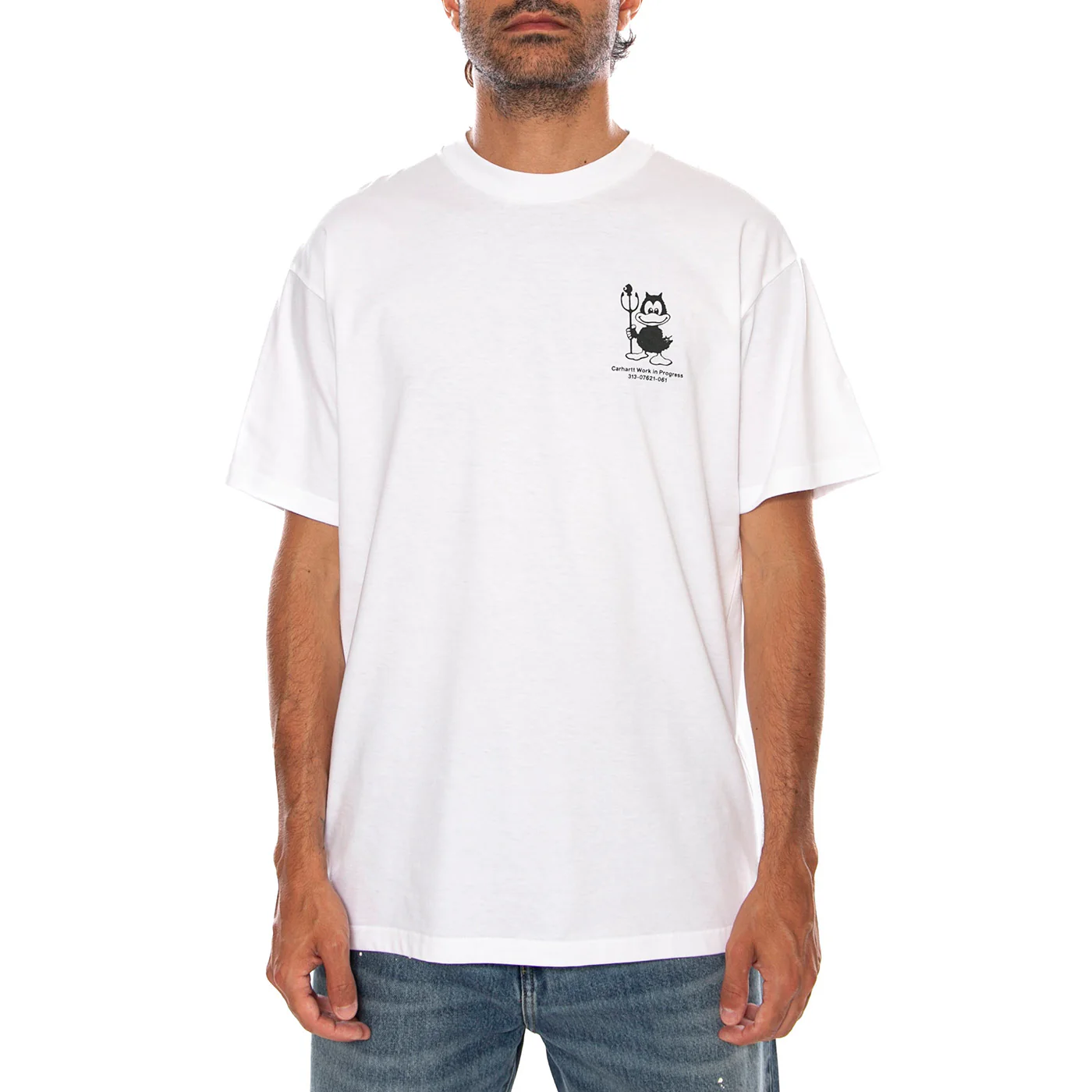S/S BUMPER CAR T-SHIRT WHITE - Maglietta Girocollo Uomo Bianca  Uomo CARHARTT WIP - Image 2