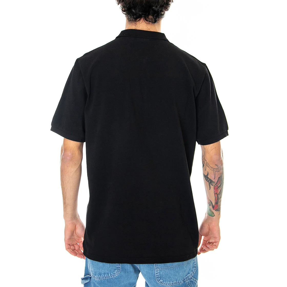 S/S CHASE PIQUE POLO BLACK - Polo Uomo Nera Uomo CARHARTT WIP - Image 3