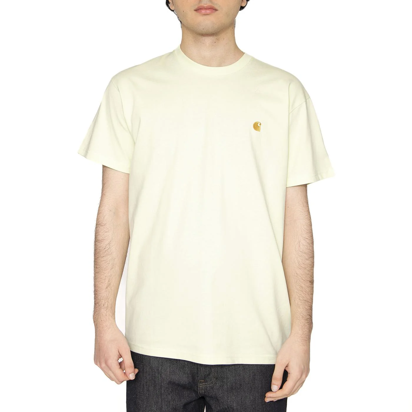 S/S Chase T-Shirt Air Green / Gold - Maglietta Girocollo Uomo Verde Uomo CARHARTT WIP - Image 2