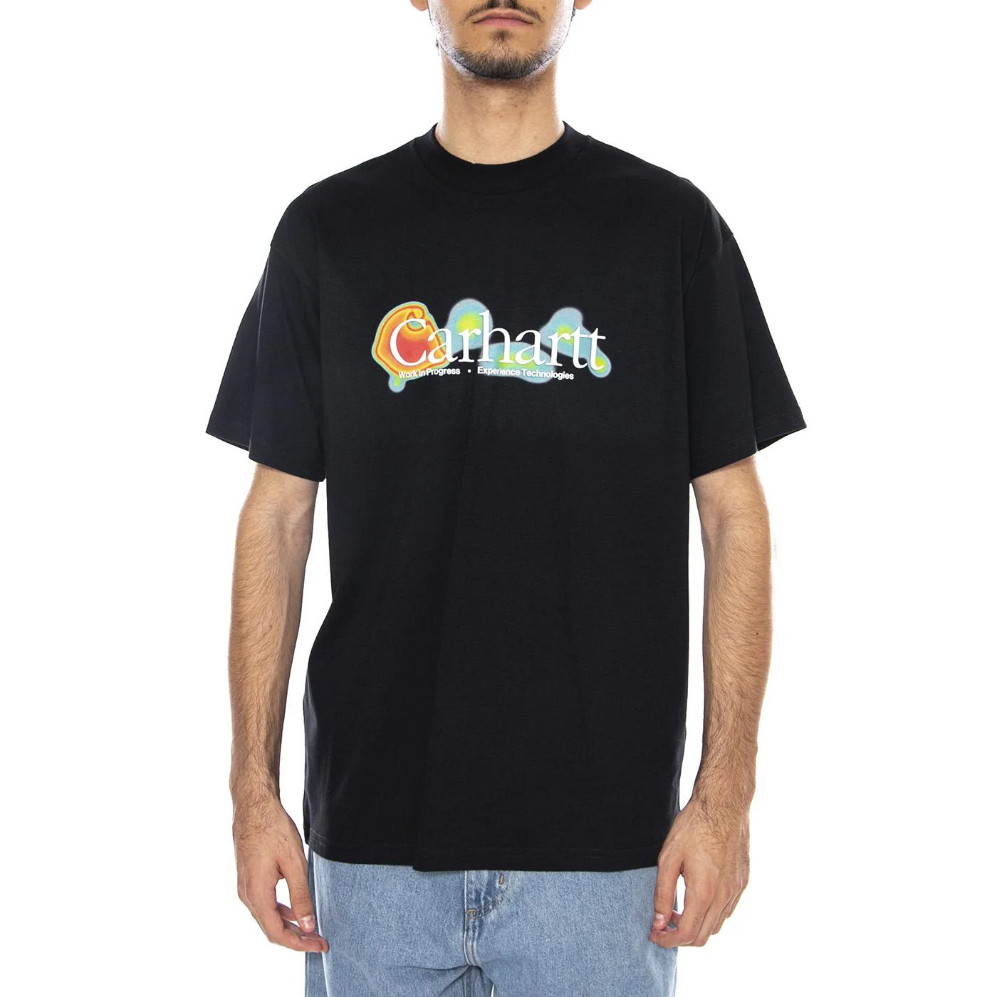 S/S Experiential T-Shirt Black - Maglietta Girocollo Uomo Nera Uomo CARHARTT WIP - Image 2