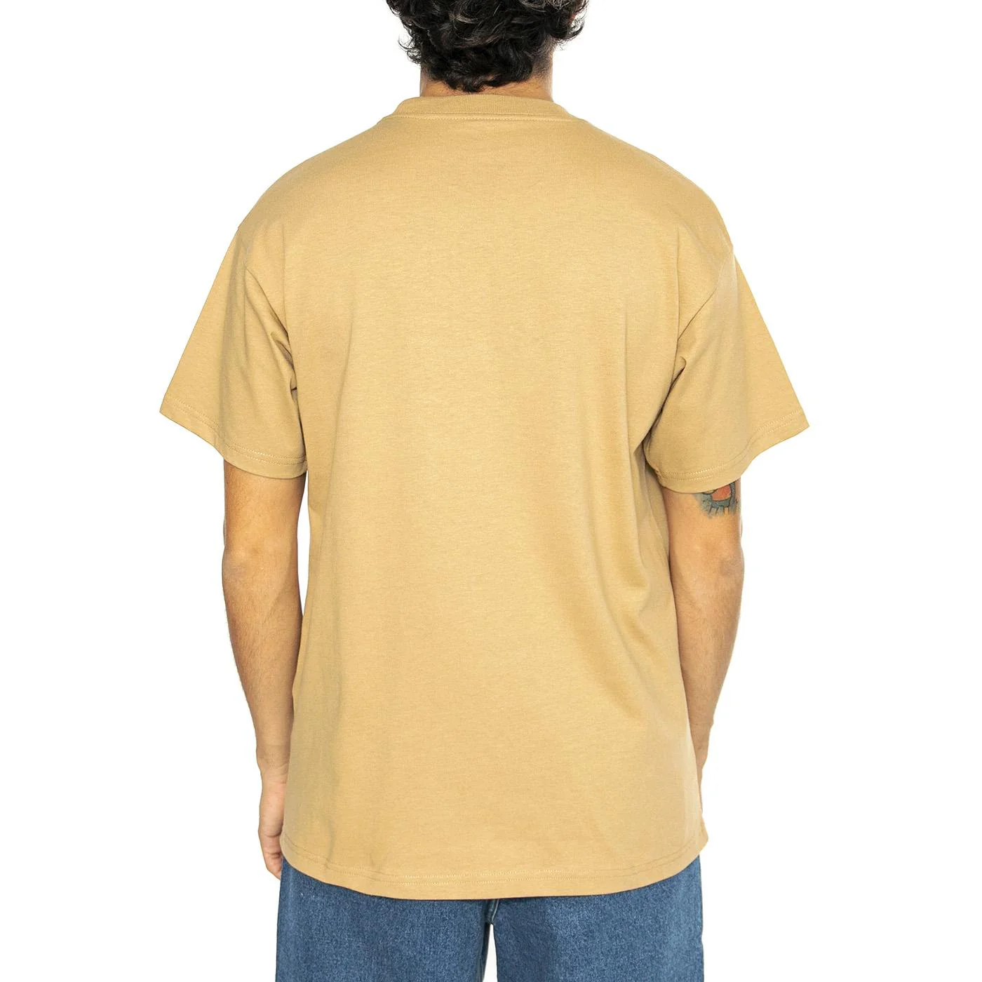 S/S Fragments Pocket T-Shirt Dusty H Brown / Black - Maglietta Girocollo Uomo Marrone Uomo CARHARTT WIP - Image 3