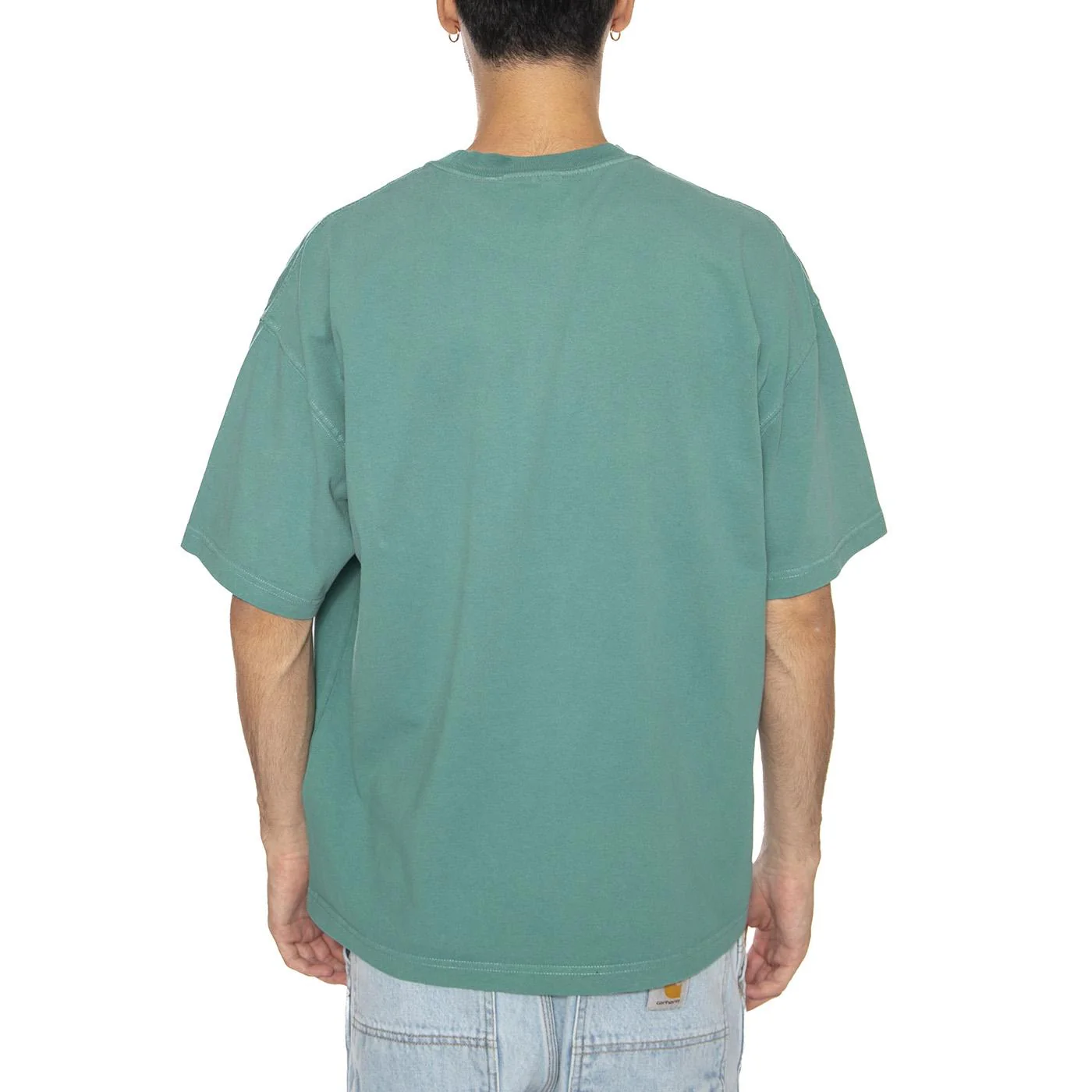 S/S Hudson Pocket T-Shirt Saguaro - Maglietta Girocollo Uomo Verde  Uomo CARHARTT WIP - Image 4