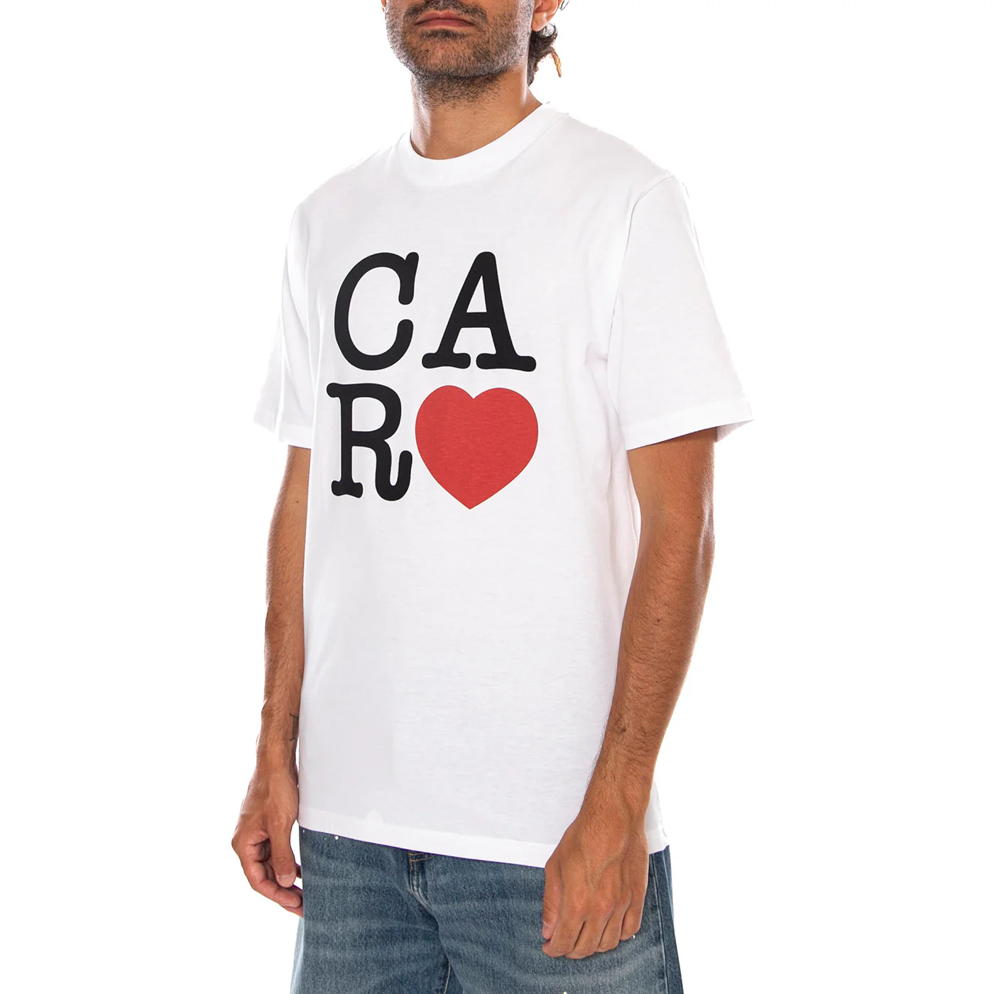 S/S I HARTT T-SHIRT WHITE - Maglietta Girocollo Uomo Bianca  Uomo CARHARTT WIP