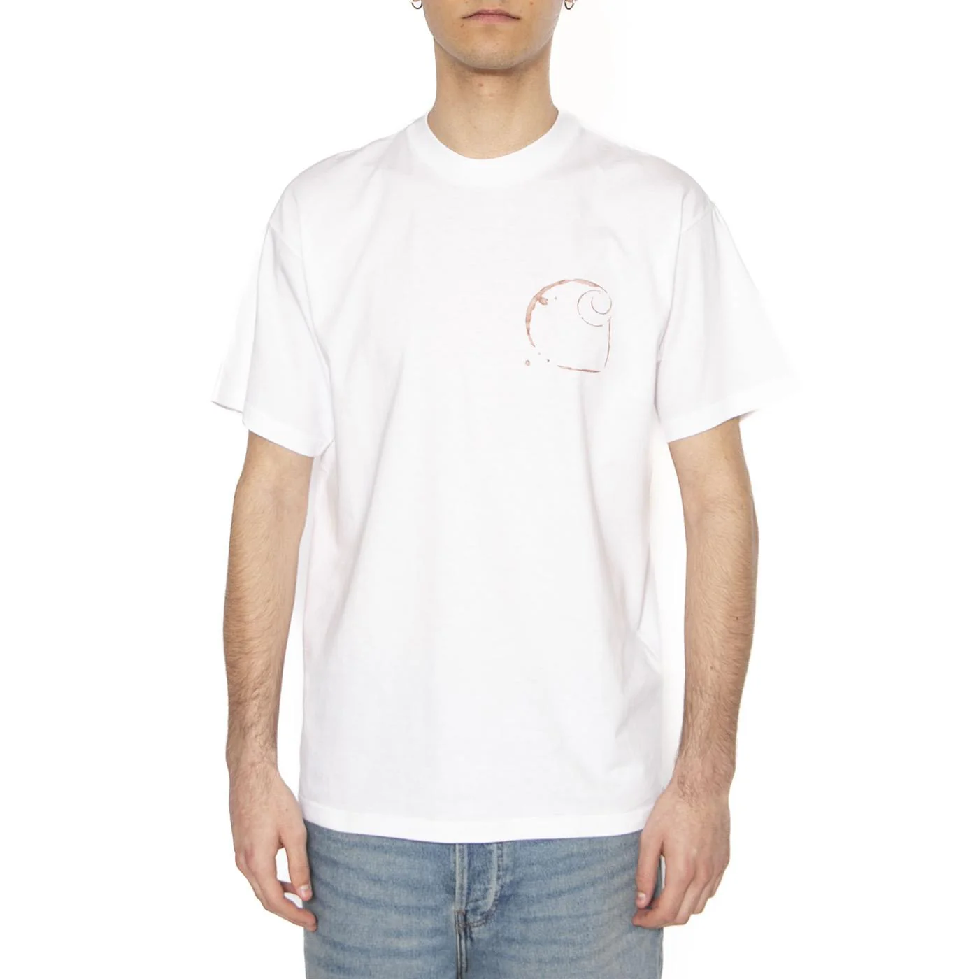 S/S Java T-Shirt White - Maglietta Girocollo Uomo Bianca Uomo CARHARTT WIP - Image 2
