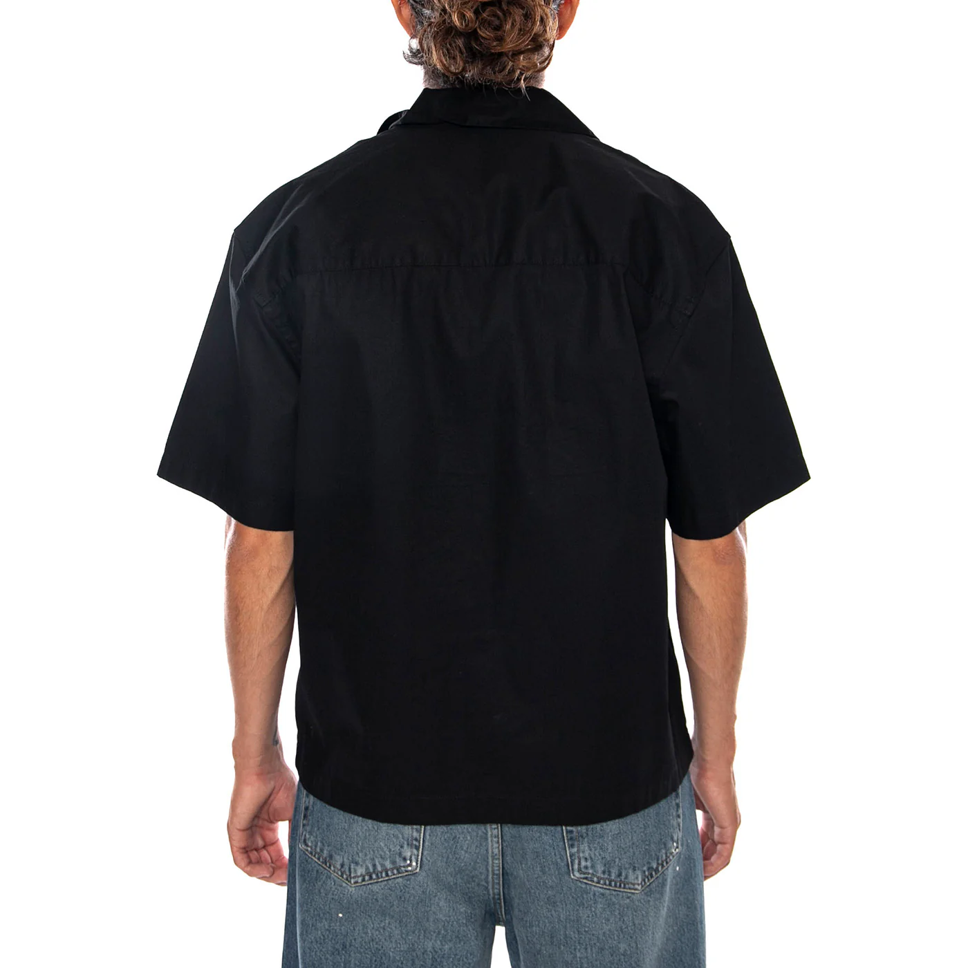 S/S KENDRY SHIRT BLACK / WHITE - Camicia Maniche Corte Uomo Nera Uomo CARHARTT WIP - Image 3