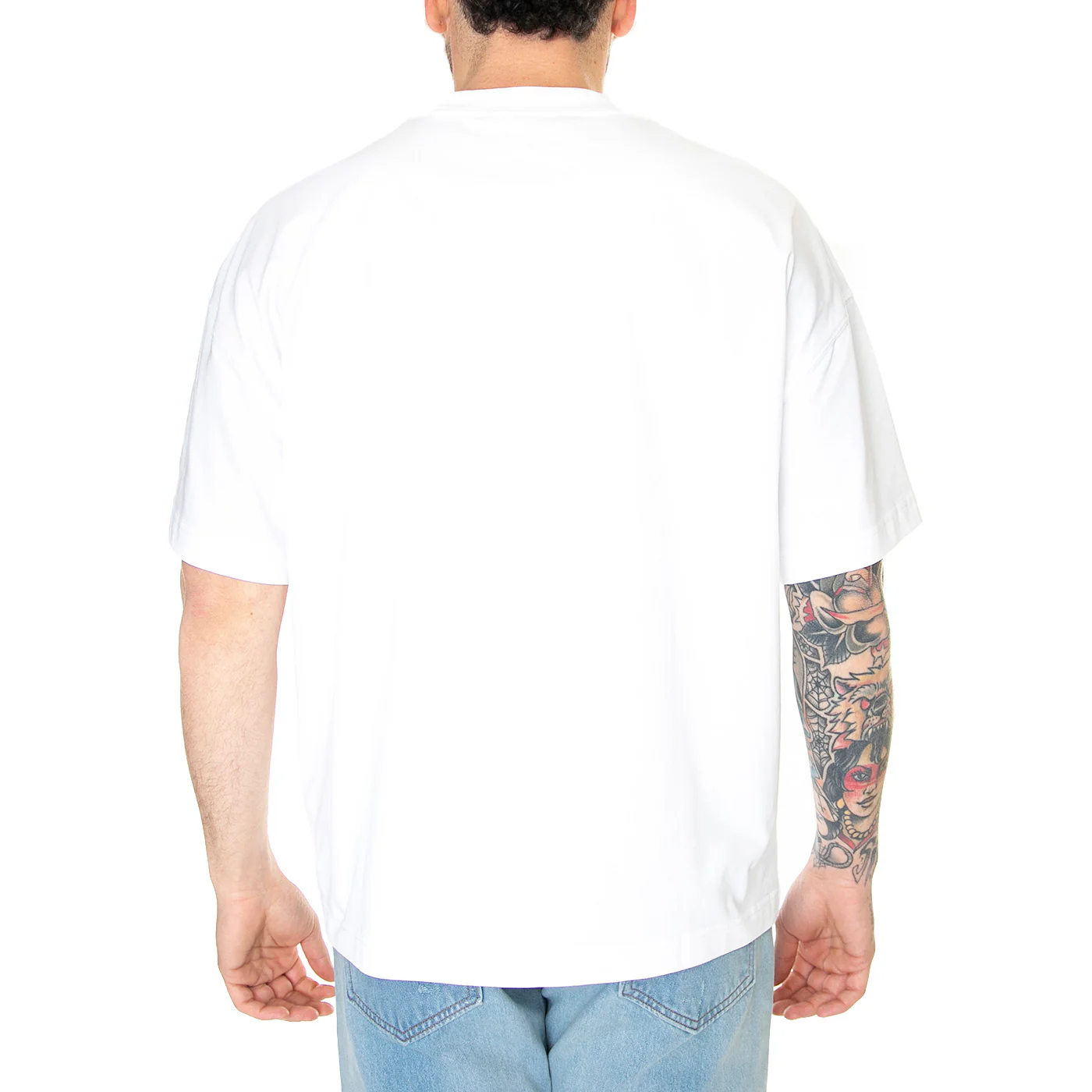 S/S LINK SCRIPT T-SHIRT WHITE / BLACK - Maglietta Girocollo Uomo Bianca Uomo CARHARTT WIP - Image 3