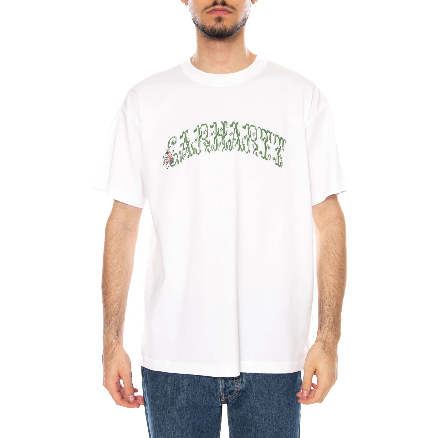 S/S MONOGRAM T-SHIRT - Maglietta Girocollo Uomo Bianca Uomo CARHARTT WIP - Image 2