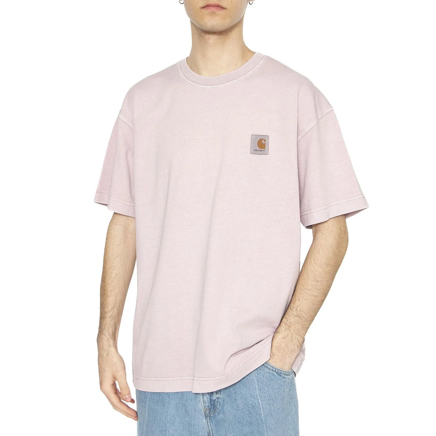S/S Nelson T-Shirt Hortensia - Magletta Girocollo Uomo Viola Uomo CARHARTT WIP